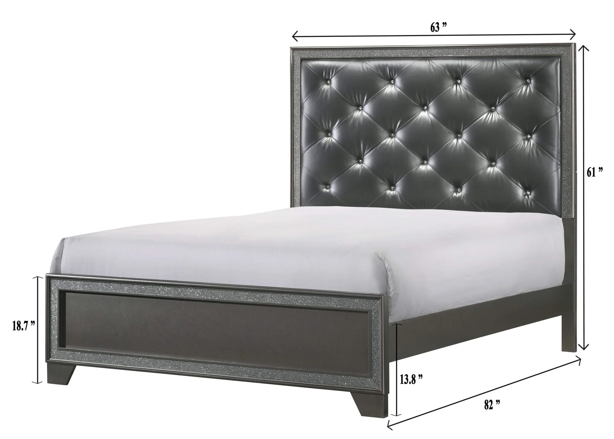 Kaia - King Bed - Dark Gray - Image 3