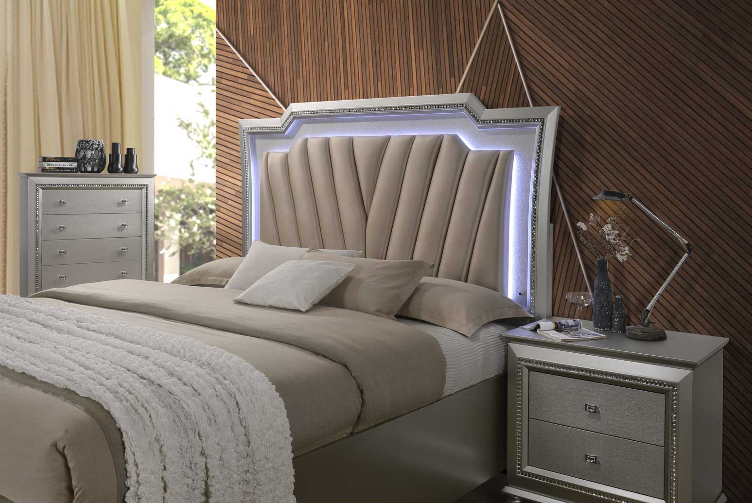 Kaitlyn - Bed With LED & Storage - Image 4