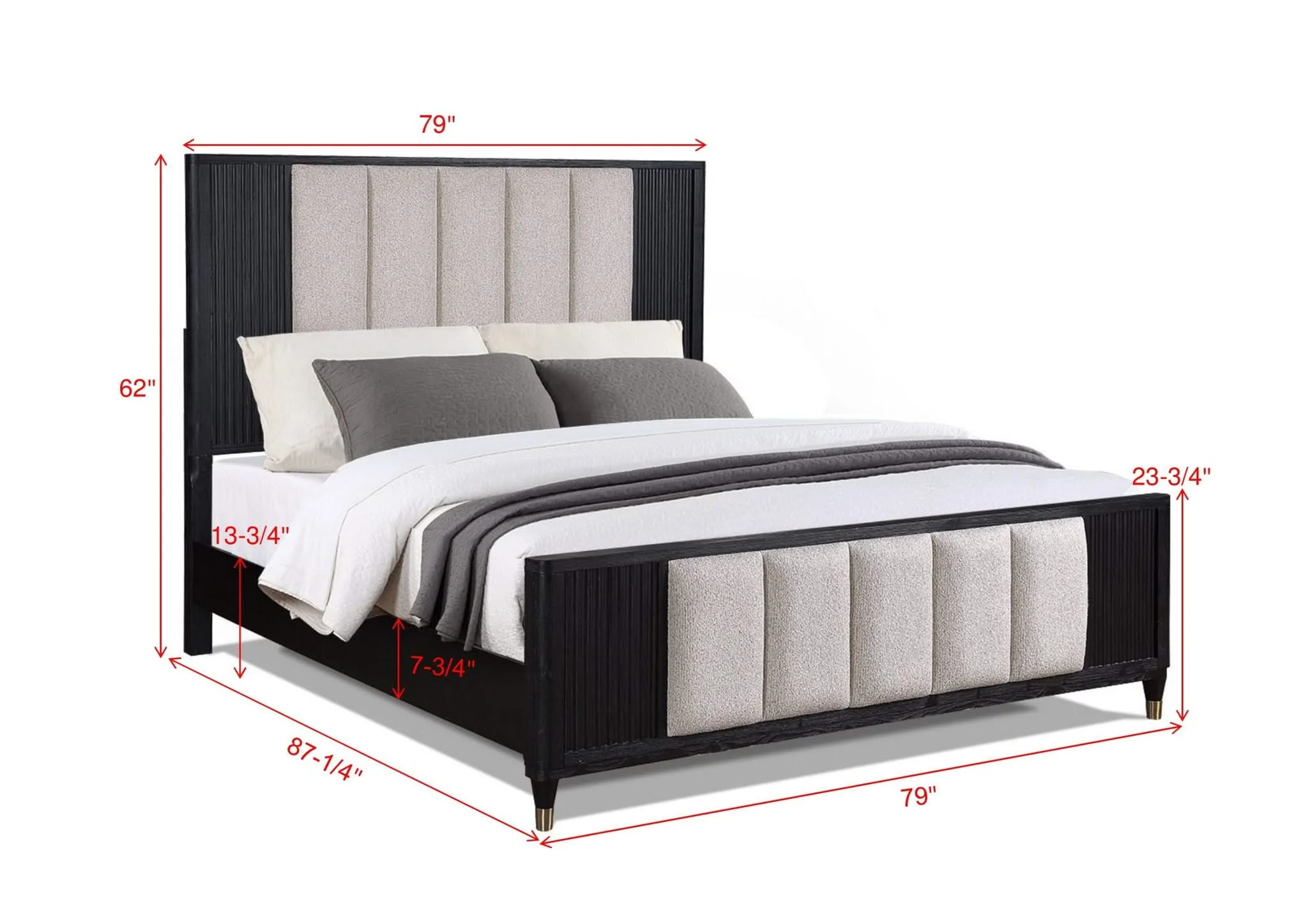 Kara - King Bed - Black - Image 4