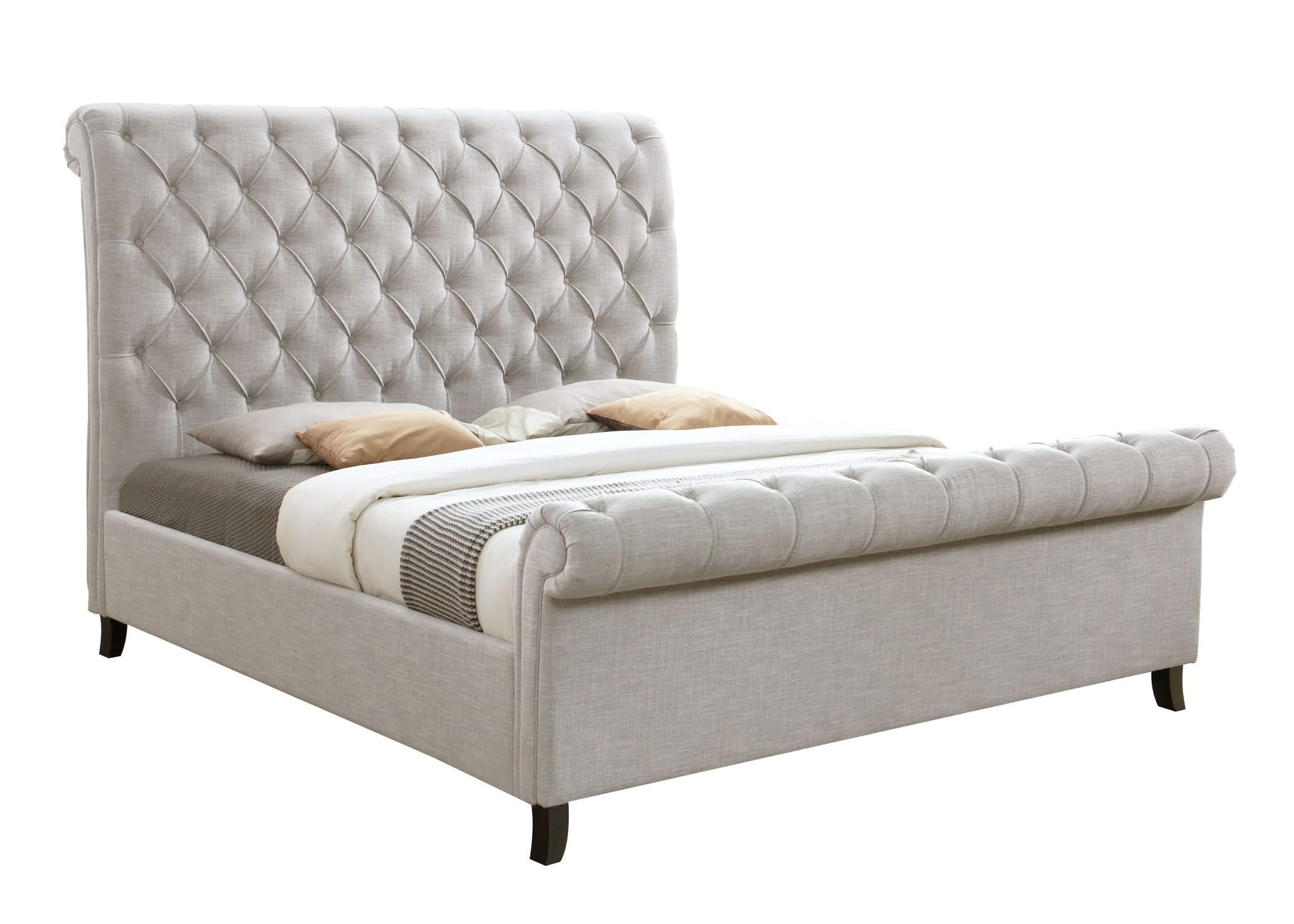 Kate - Upholstered Queen Bed - Gray - Image 3