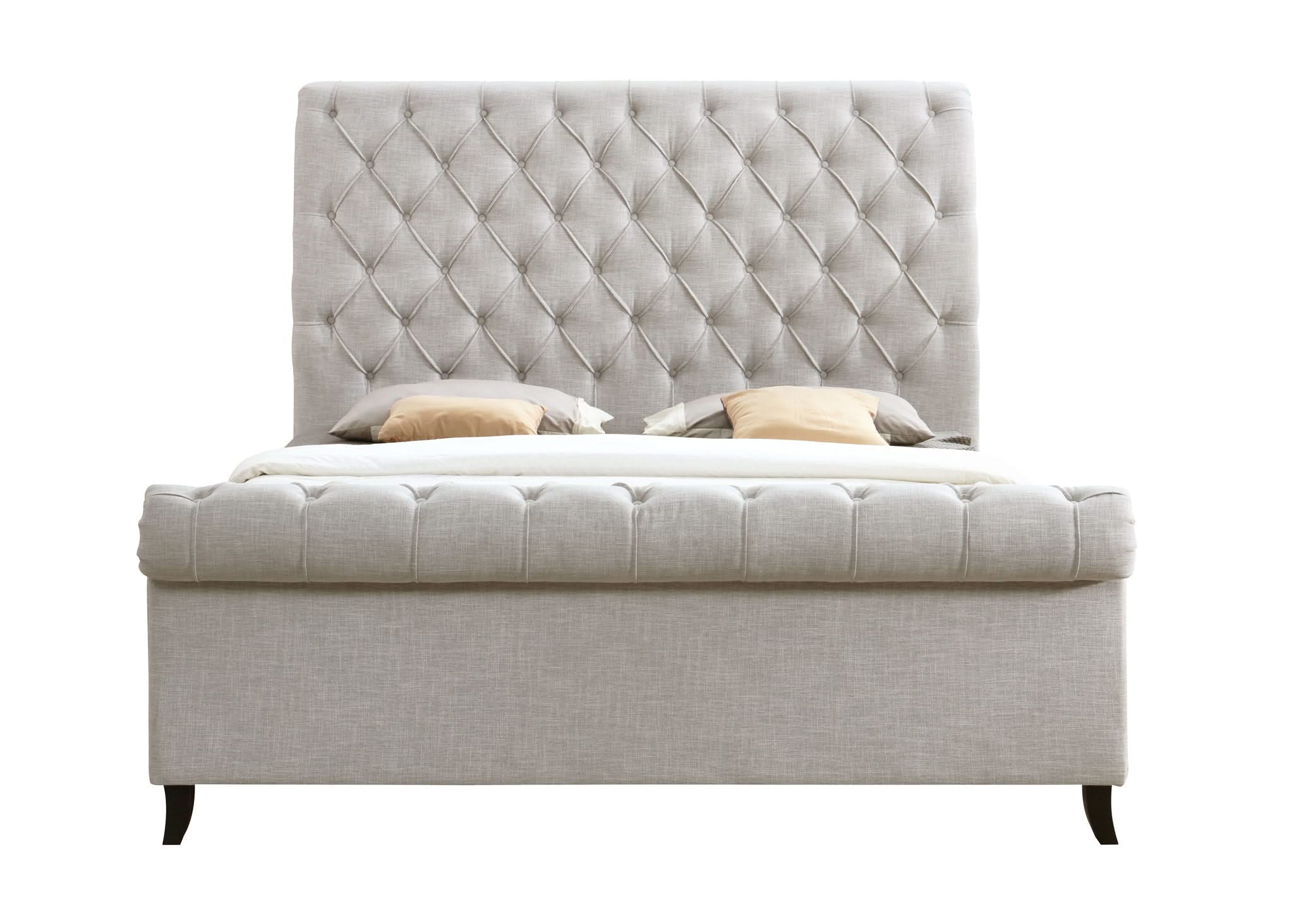 Kate - Upholstered Queen Bed - Gray - Image 4