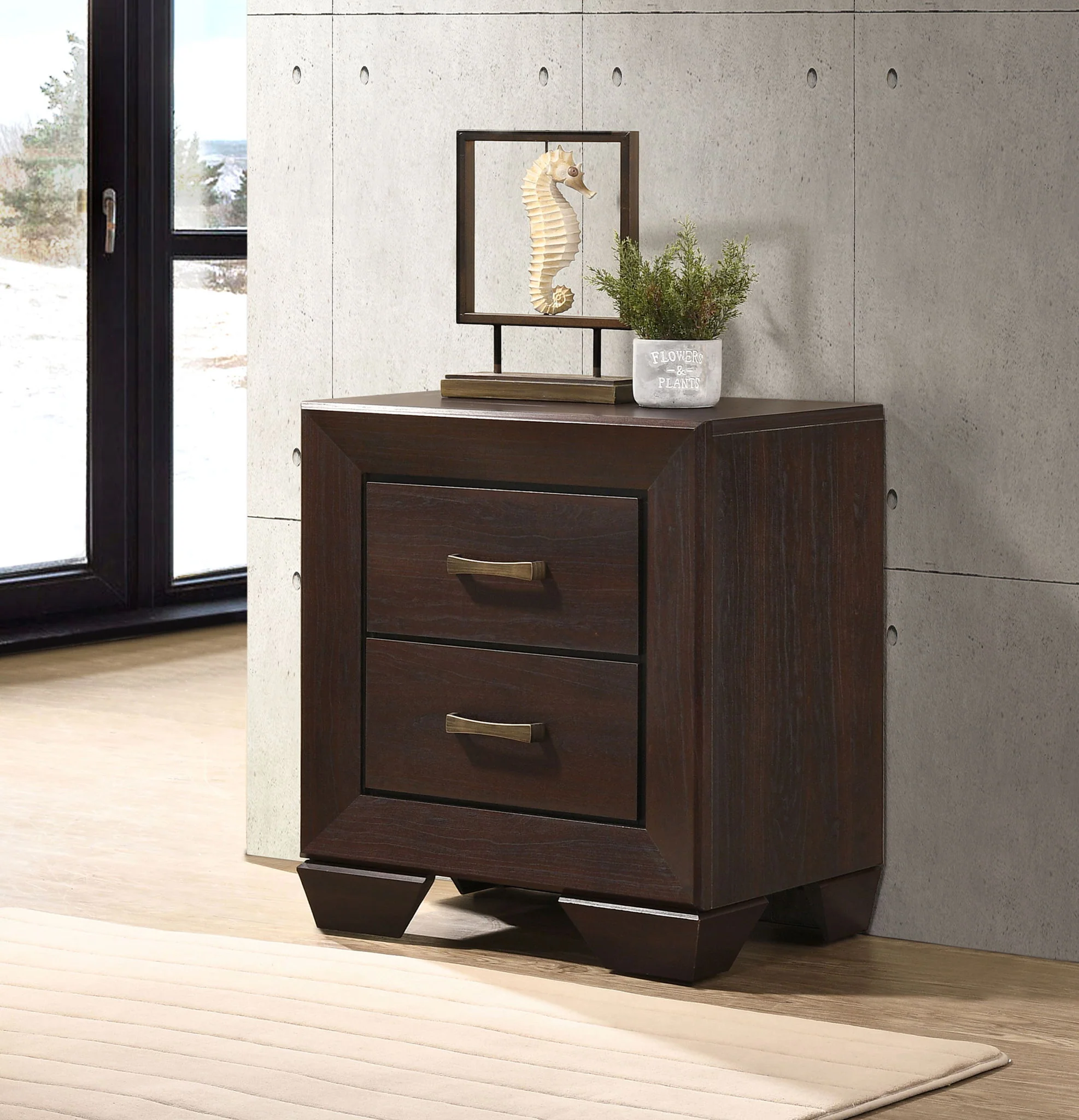 Kauffman 2-drawer Nightstand Dark Cocoa - Image 3