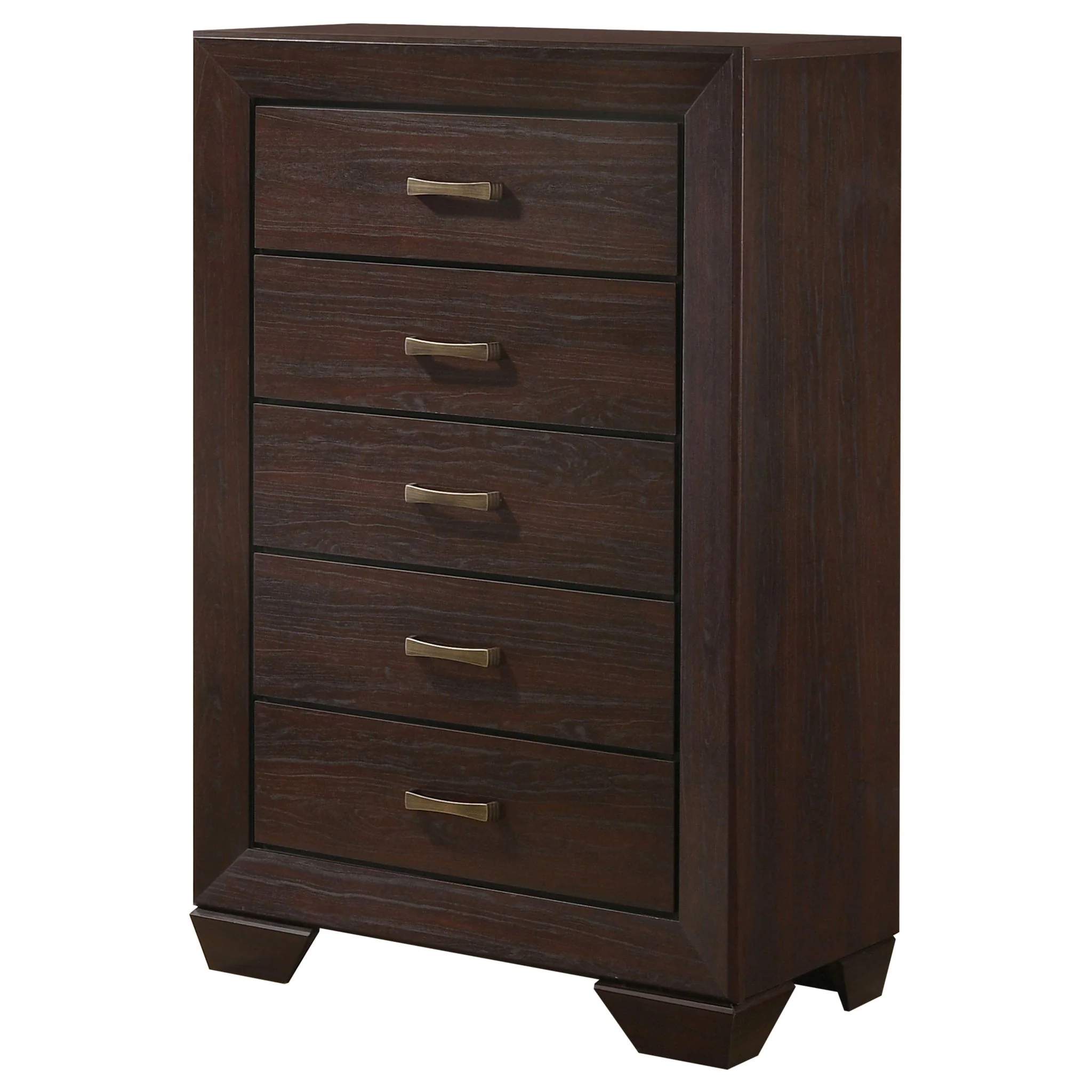 Kauffman 5-drawer Bedroom Chest Dark Cocoa - Image 2