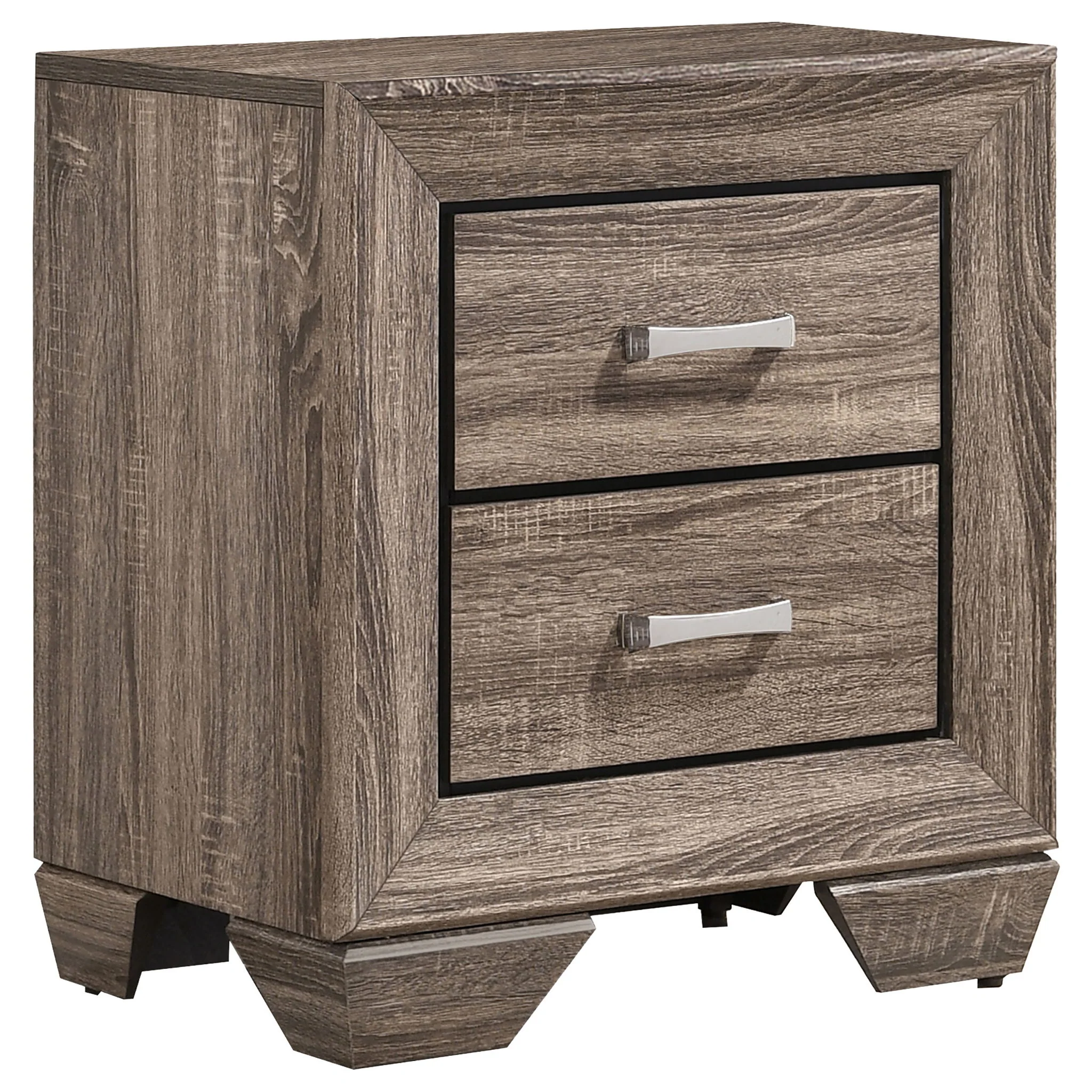 Kauffman 5-piece California King Bedroom Set Washed Taupe - Image 4