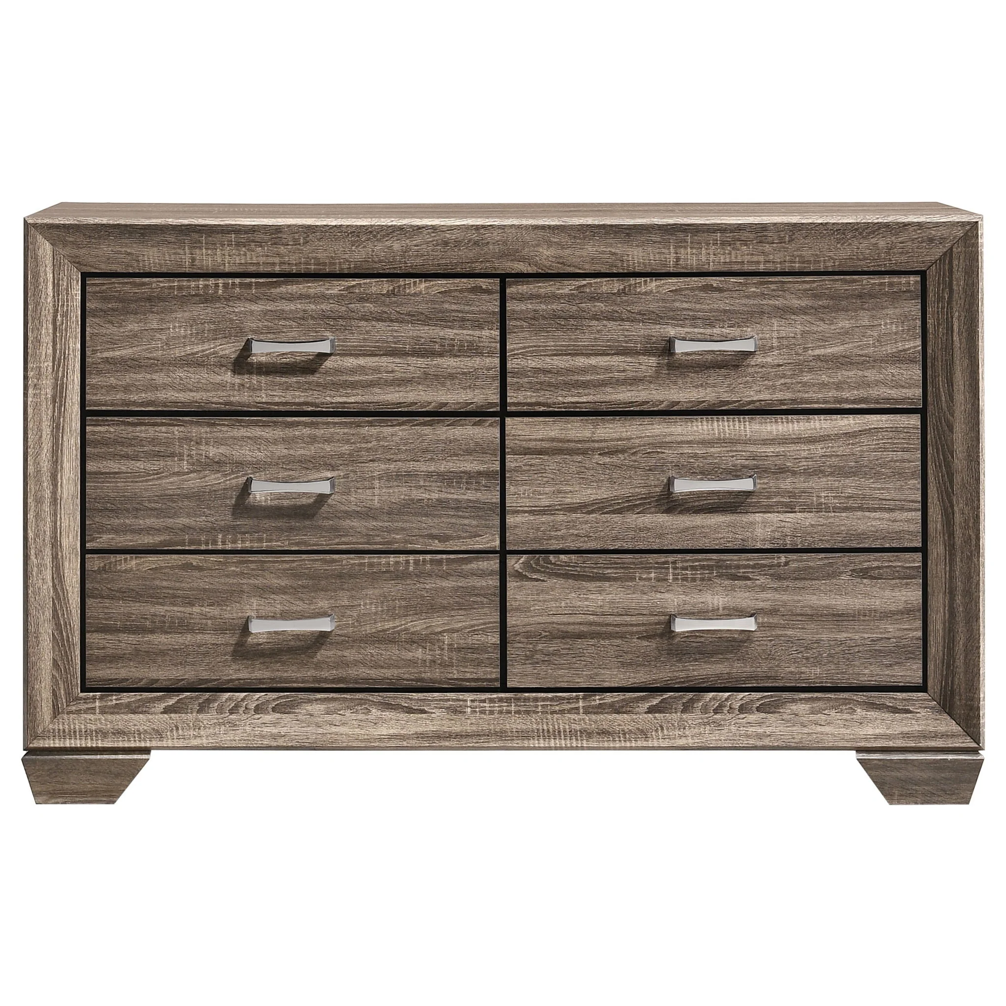 Kauffman 6-drawer Dresser Washed Taupe - Image 2