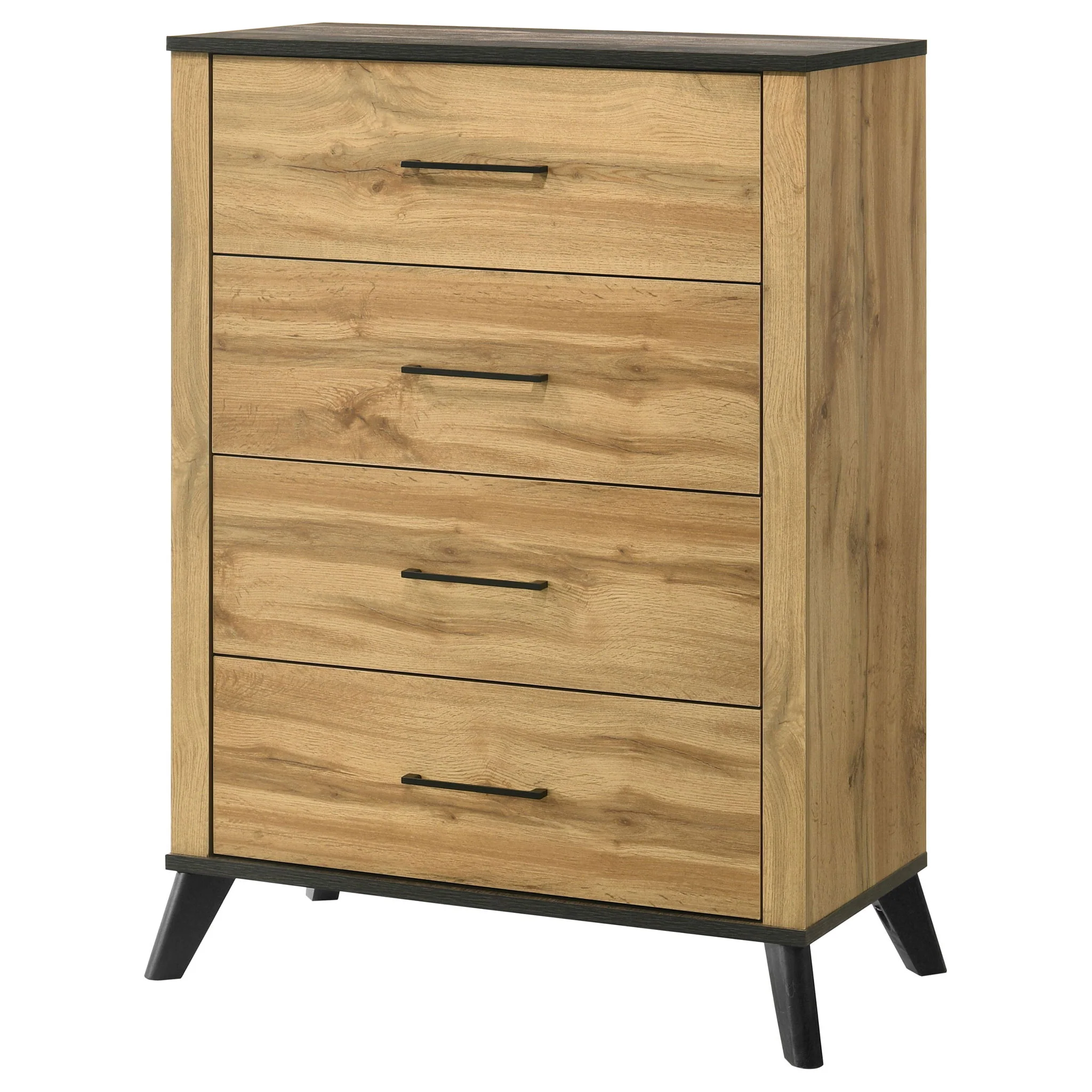 Kaywood 4-drawer Bedroom Chest of Drawers Natural Pine - Image 4
