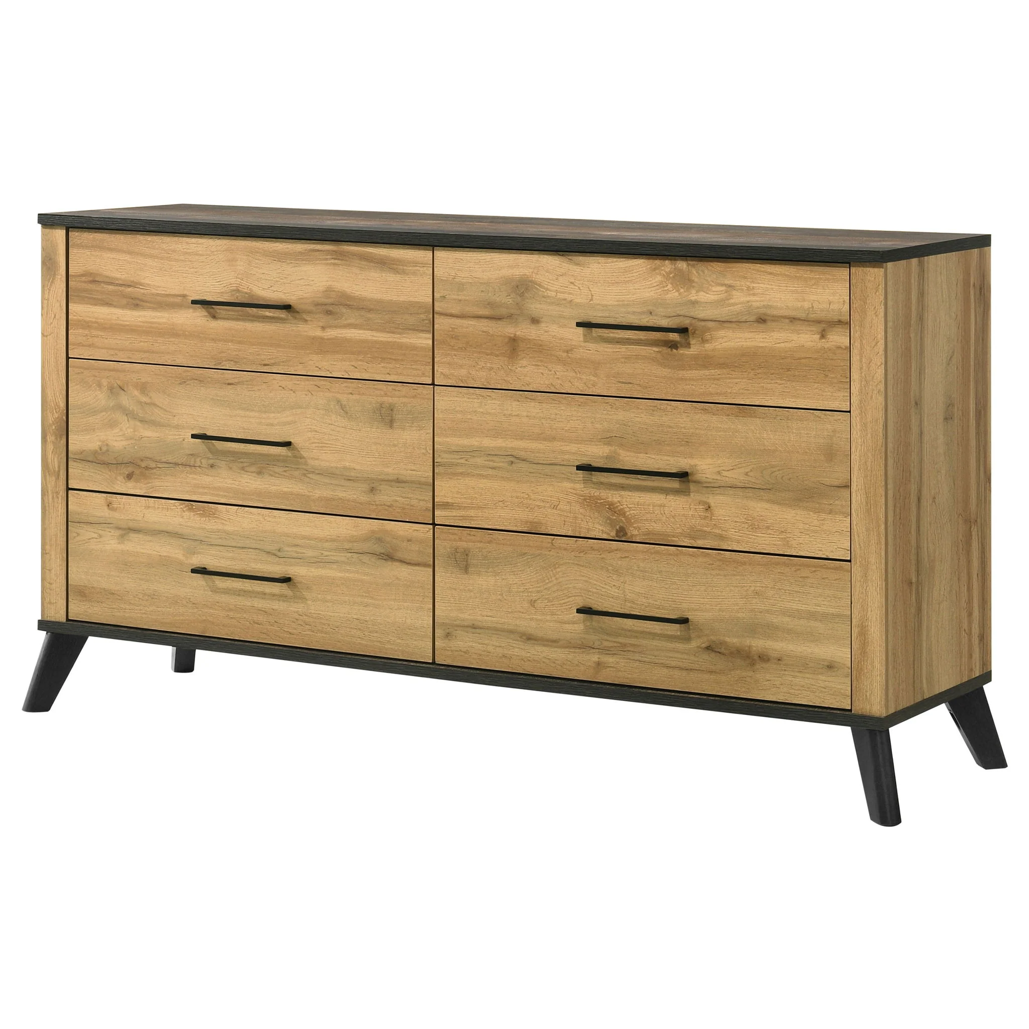 Kaywood 6-drawer Dresser Cabinet Natural Pine - Image 2