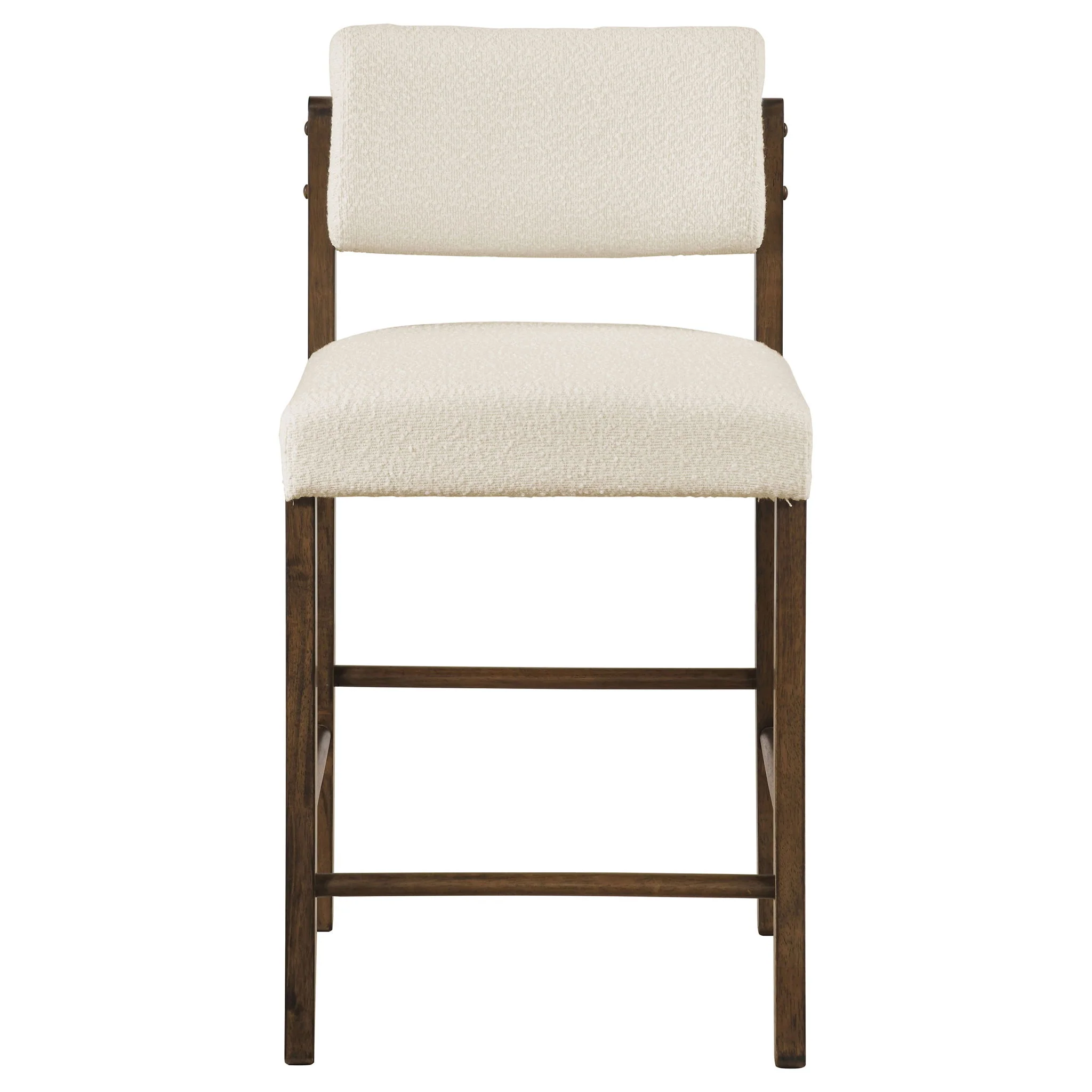 Kehoe Upholstered Counter Height Chair Cream and Walnut (Set of 2) - Image 3