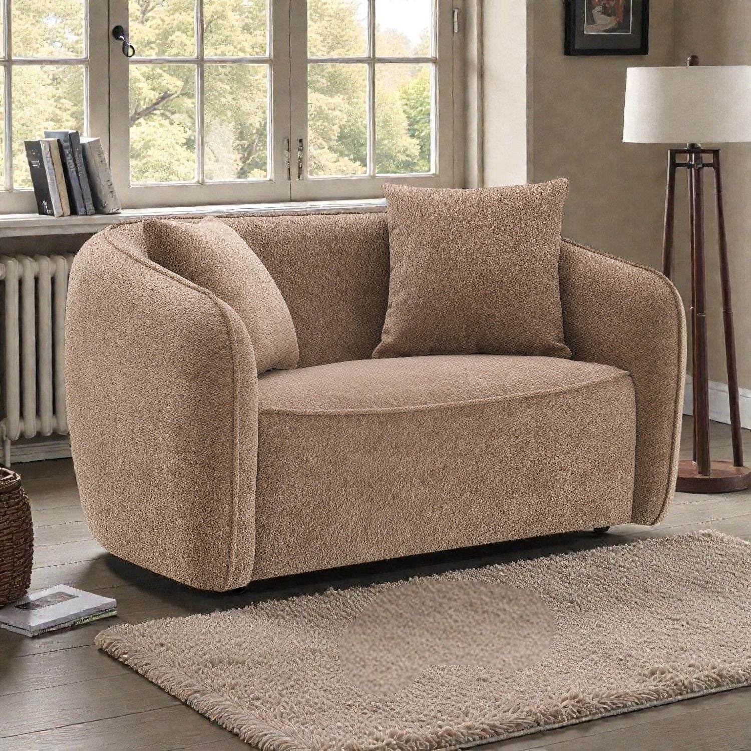Keith - Loveseat With 2 Matching Color Toss Pillows - Image 4