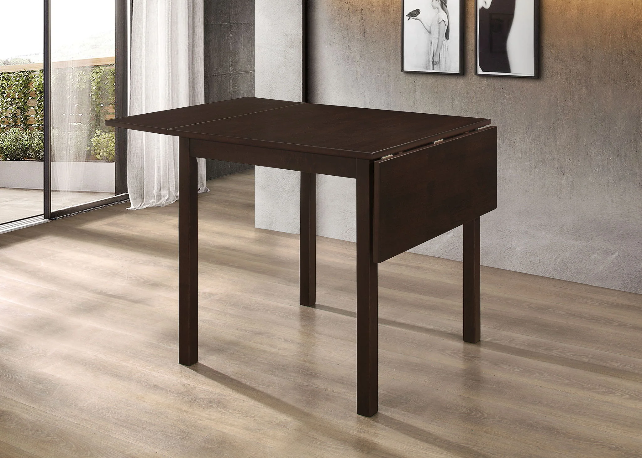 Kelso Rectangular 52-inch Extension Dining Table Cappuccino - Image 4