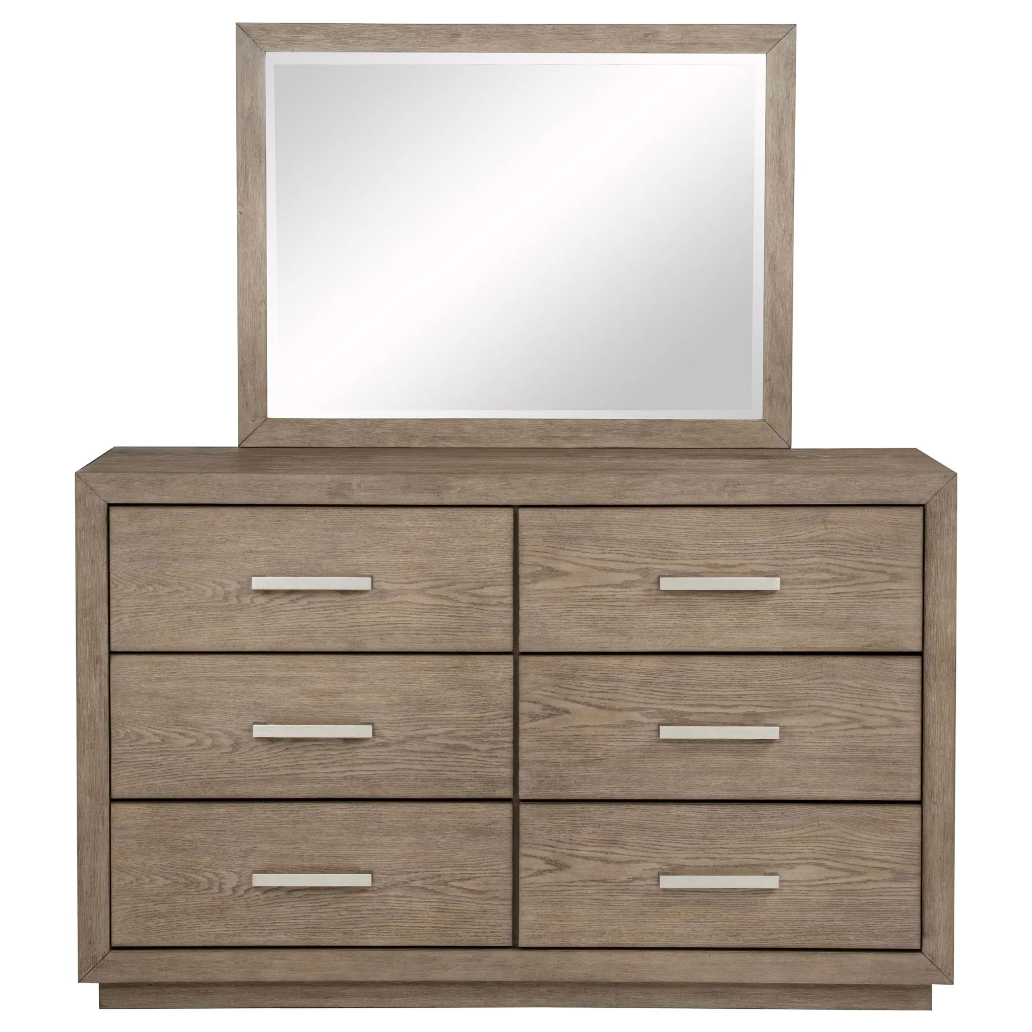 Kenora 6-drawer Dresser and Mirror Barley Brown - Image 3