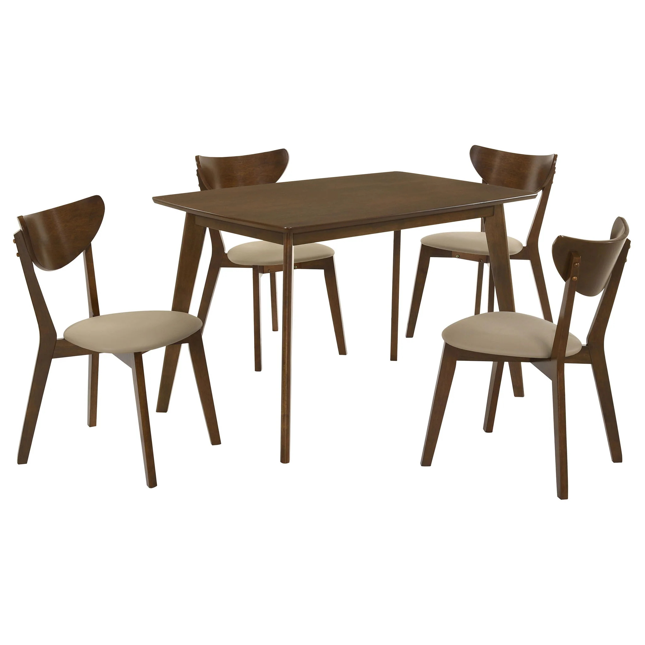 Kersey 5-piece Rectangular Dining Table Set Chestnut - Image 2