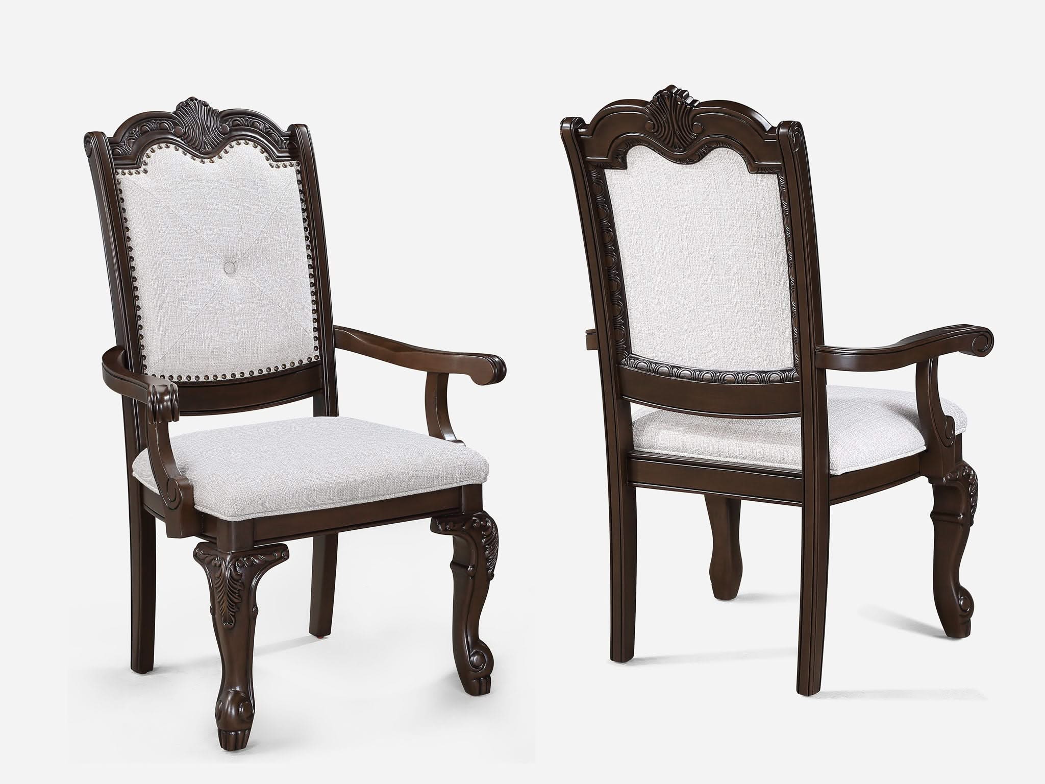 Kiera - 7 Piece Dining Room Set - Cherry Brown - Image 2