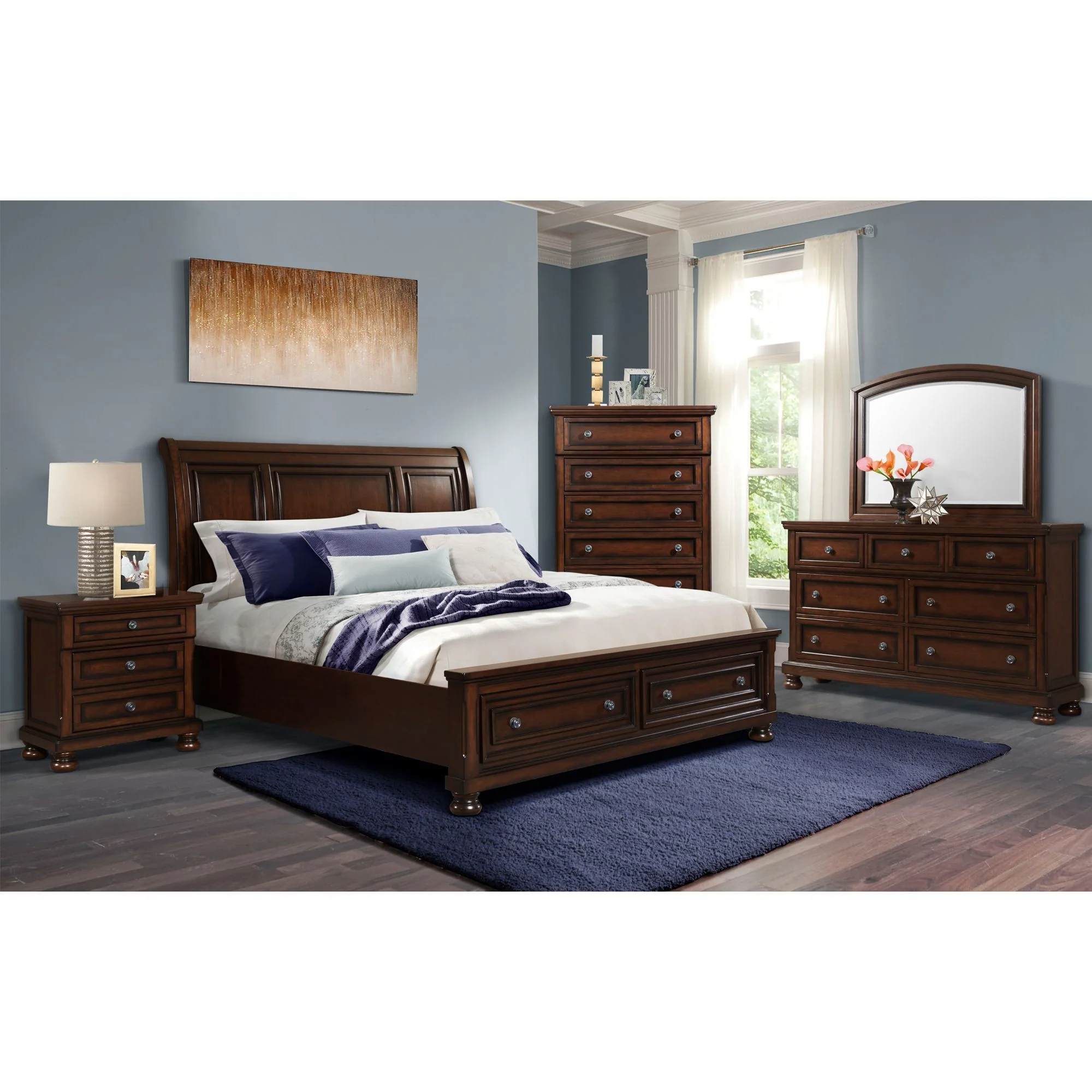 Kingston - Bed With Storage Footboard And Non-Storage Rails - Image 4