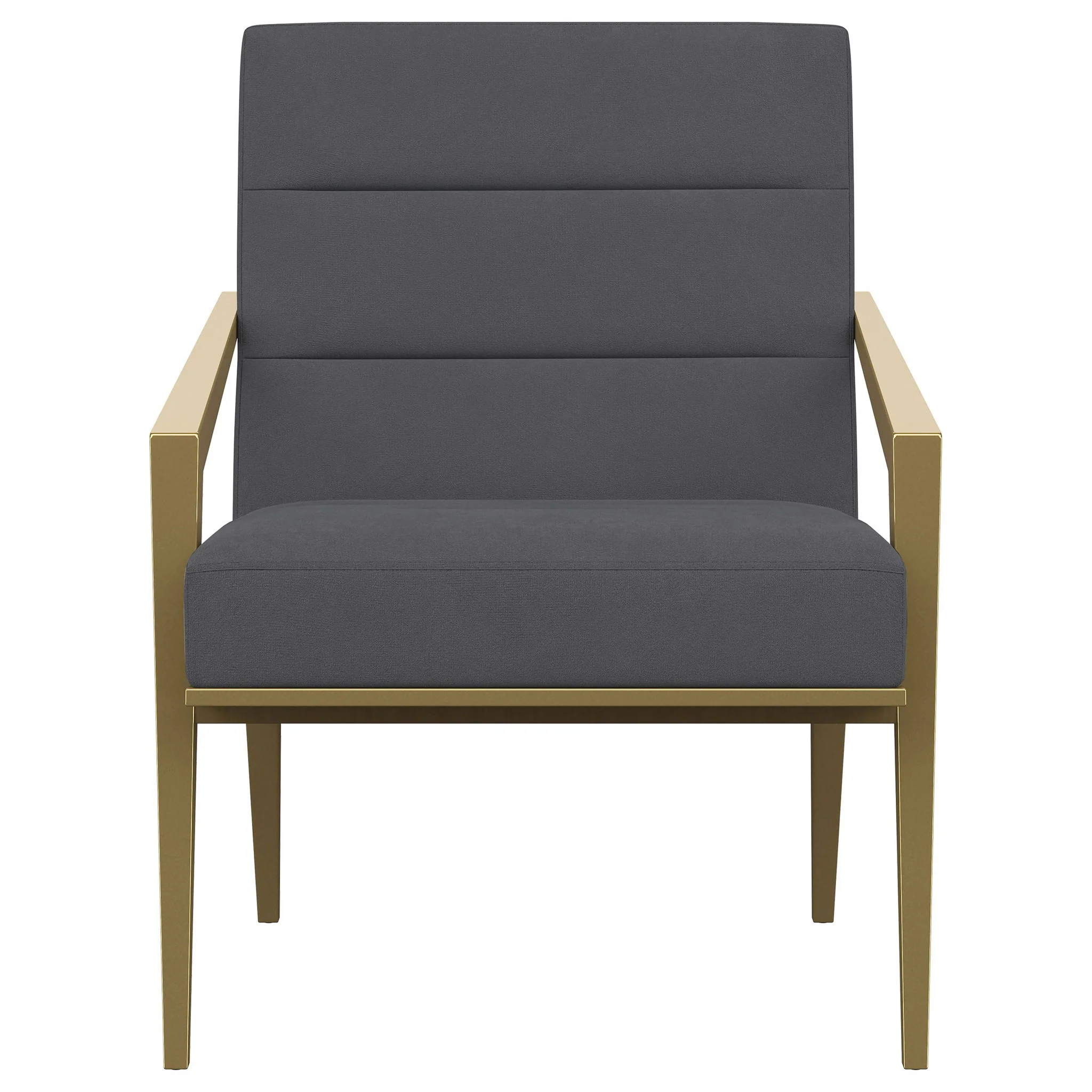 Kirra Upholstered Metal Arm Accent Chair Dark Grey - Image 2