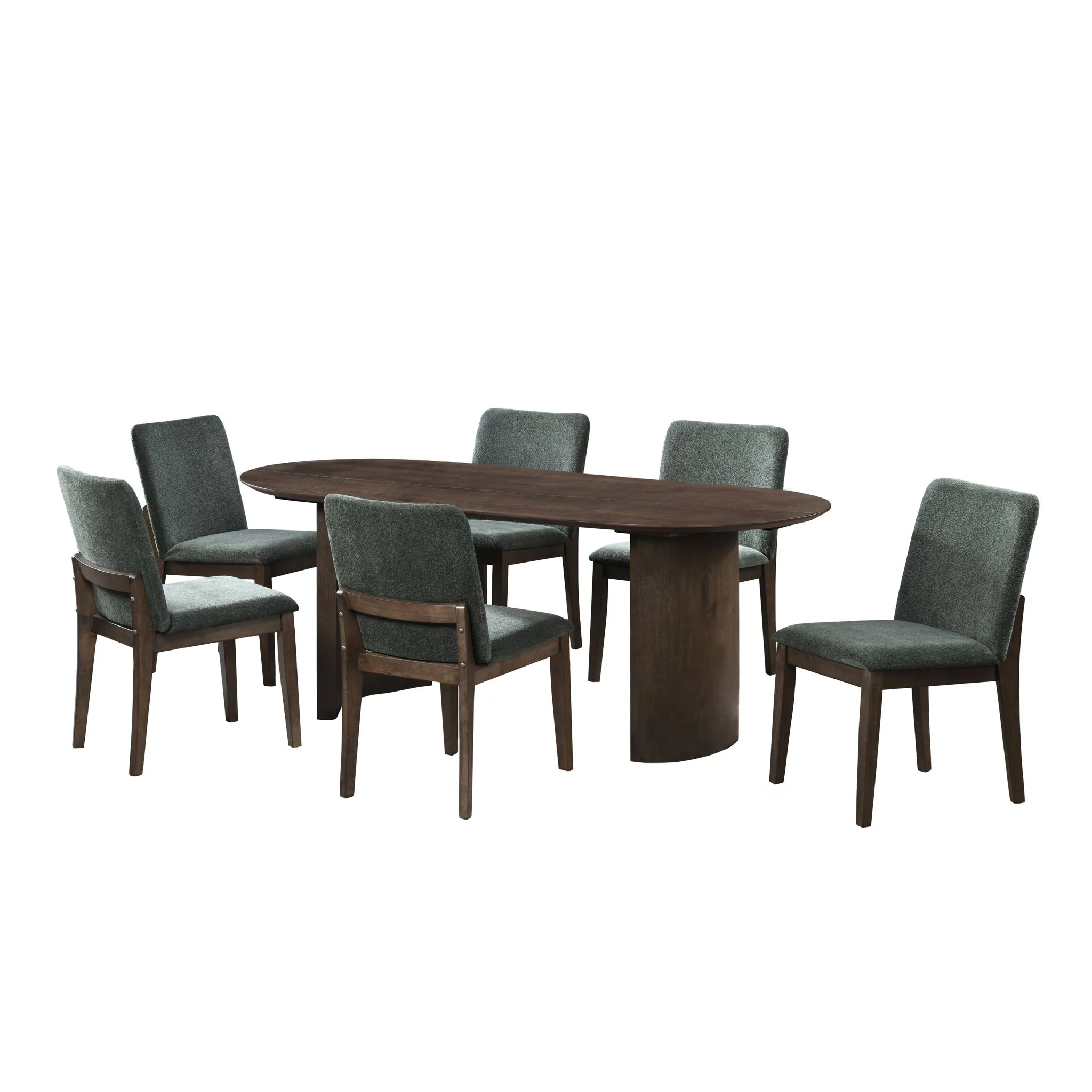Kody - 79" Oval Fixed-Top Dining Table Set - Image 4