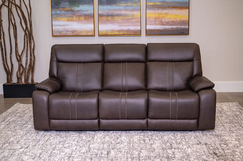 Moto Motion Kona Earth Brown Leather Power Reclining Living Room Set with Immersive Sound and Zero Gravity Triple Power - Image 10