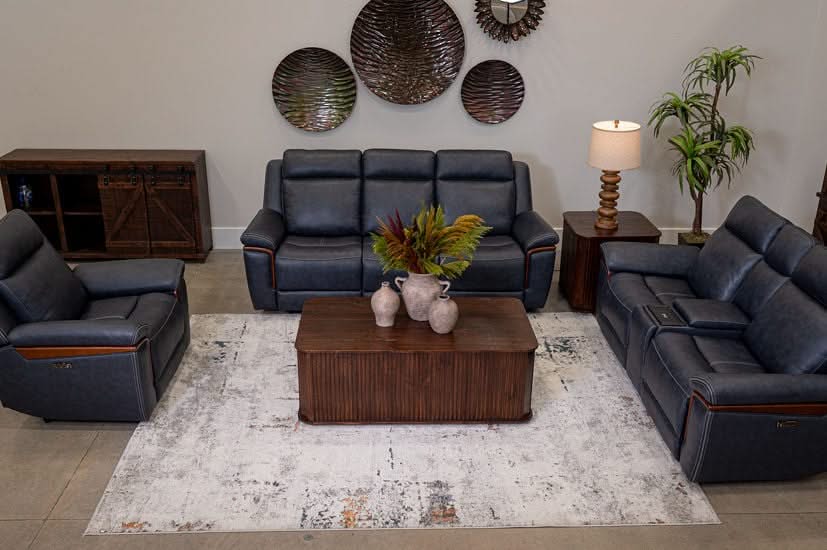 Moto Motion Kona Earth Brown Leather Power Reclining Loveseat with Console Immersive Sound Zero Gravity Triple Power and Hi Def Speakers - Image 8