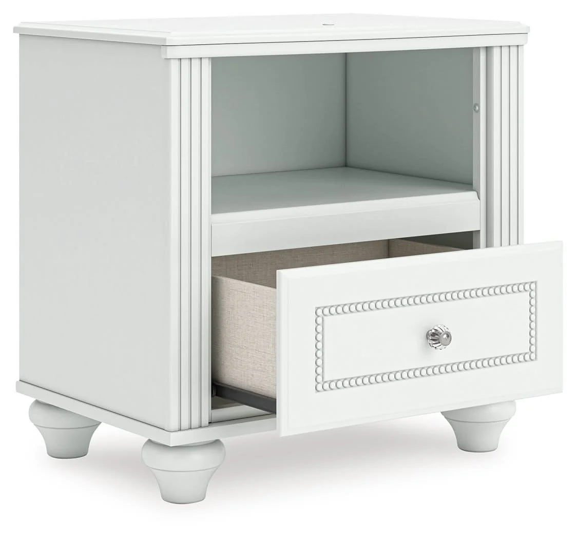 Kozlani - One Drawer Night Stand - White - Image 3