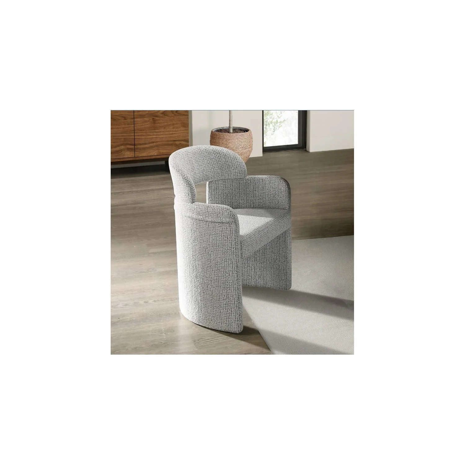 Kyree - Arm Chair (Set of 2) - Ivory / Gray - Image 2