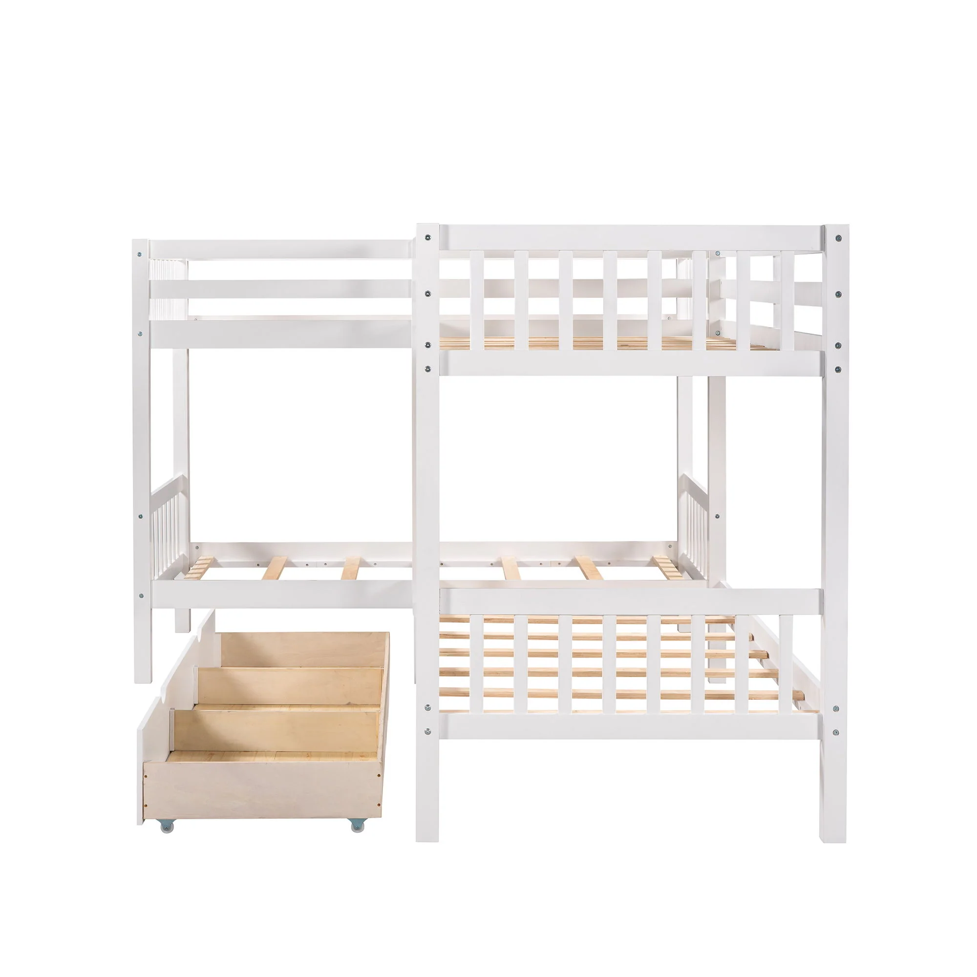 L Shaped Bunk Bed With Drawers - Image 4
