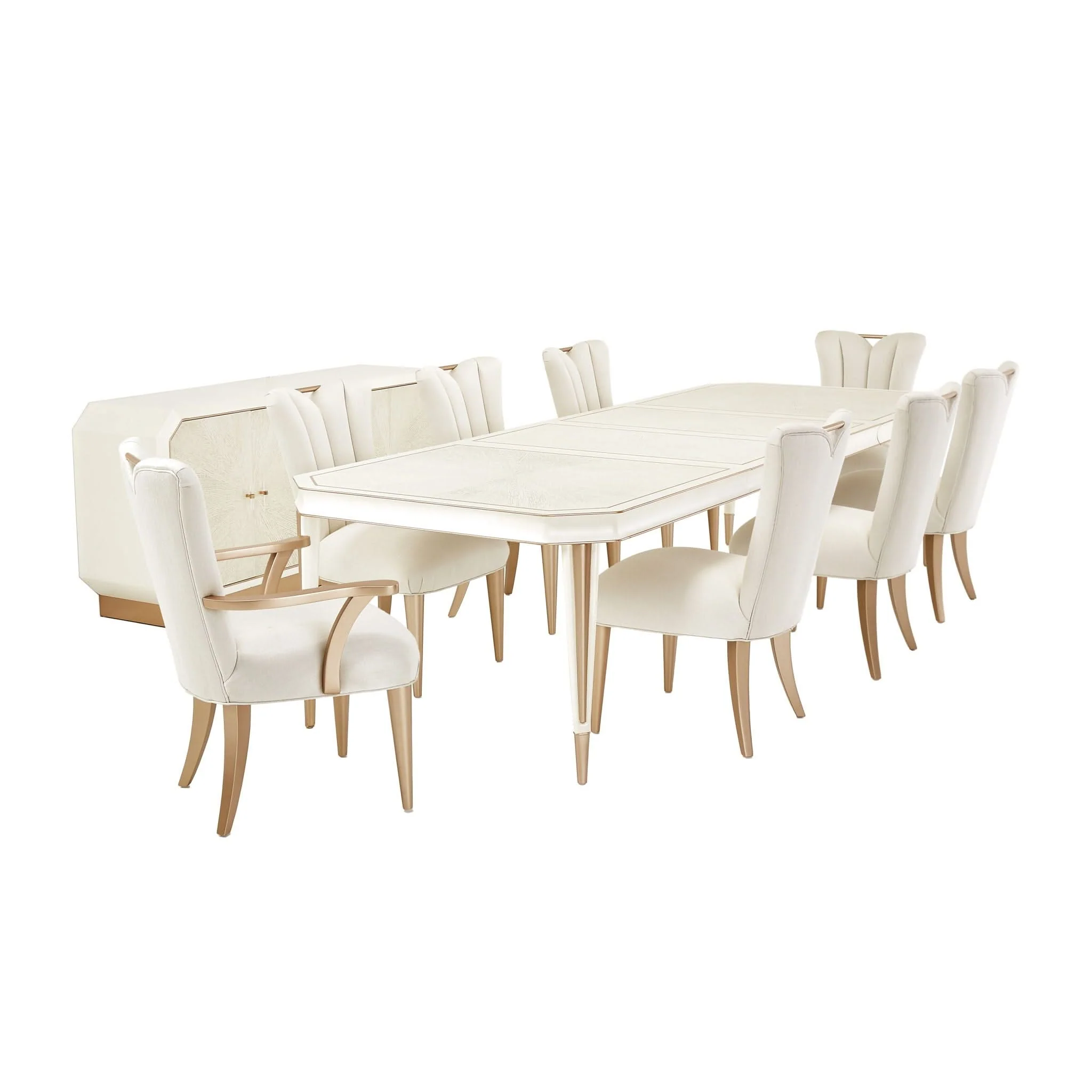 La Rachelle - Rectangular Dining Table - Champagne - Image 4