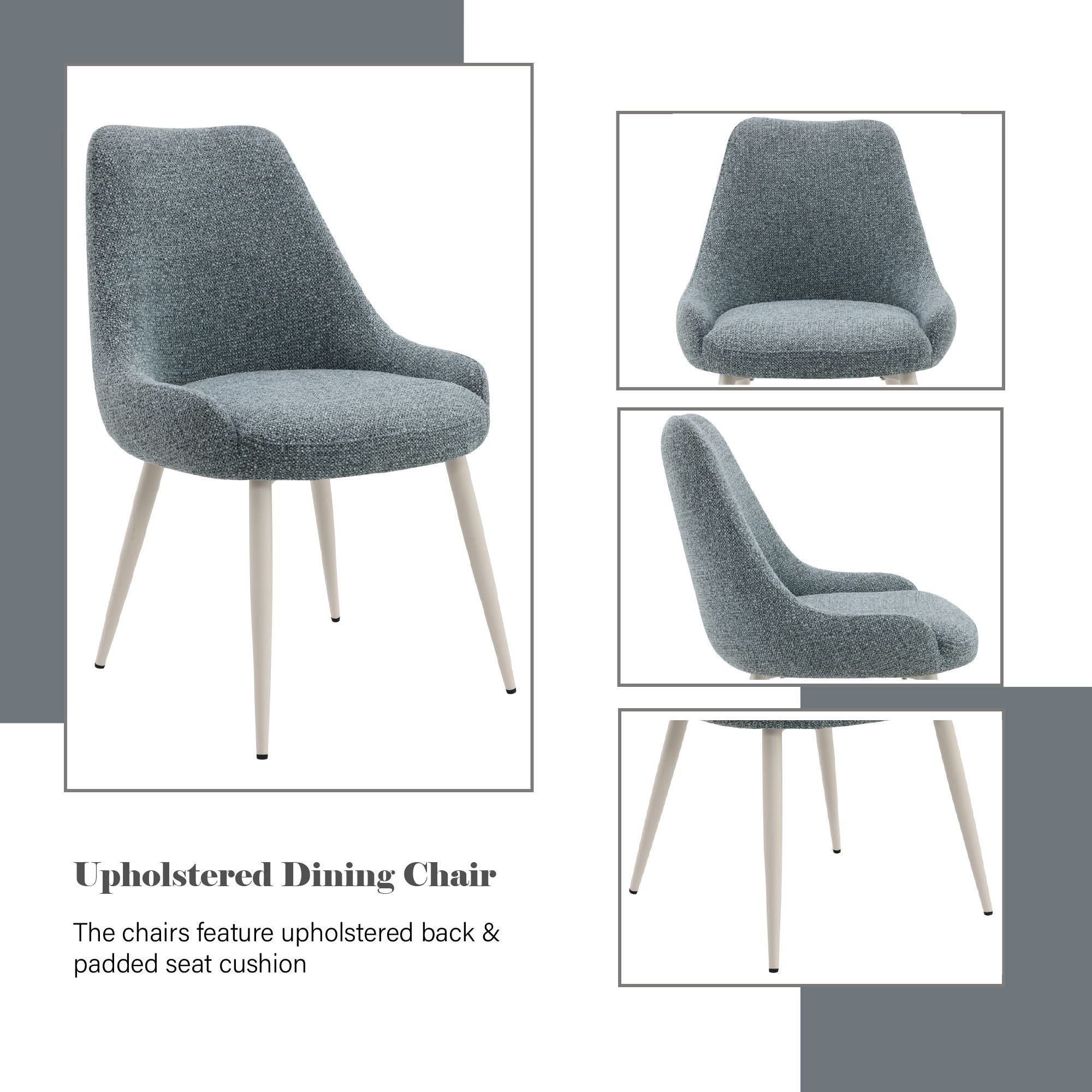 Table Side Chair - Light Blue - Image 2