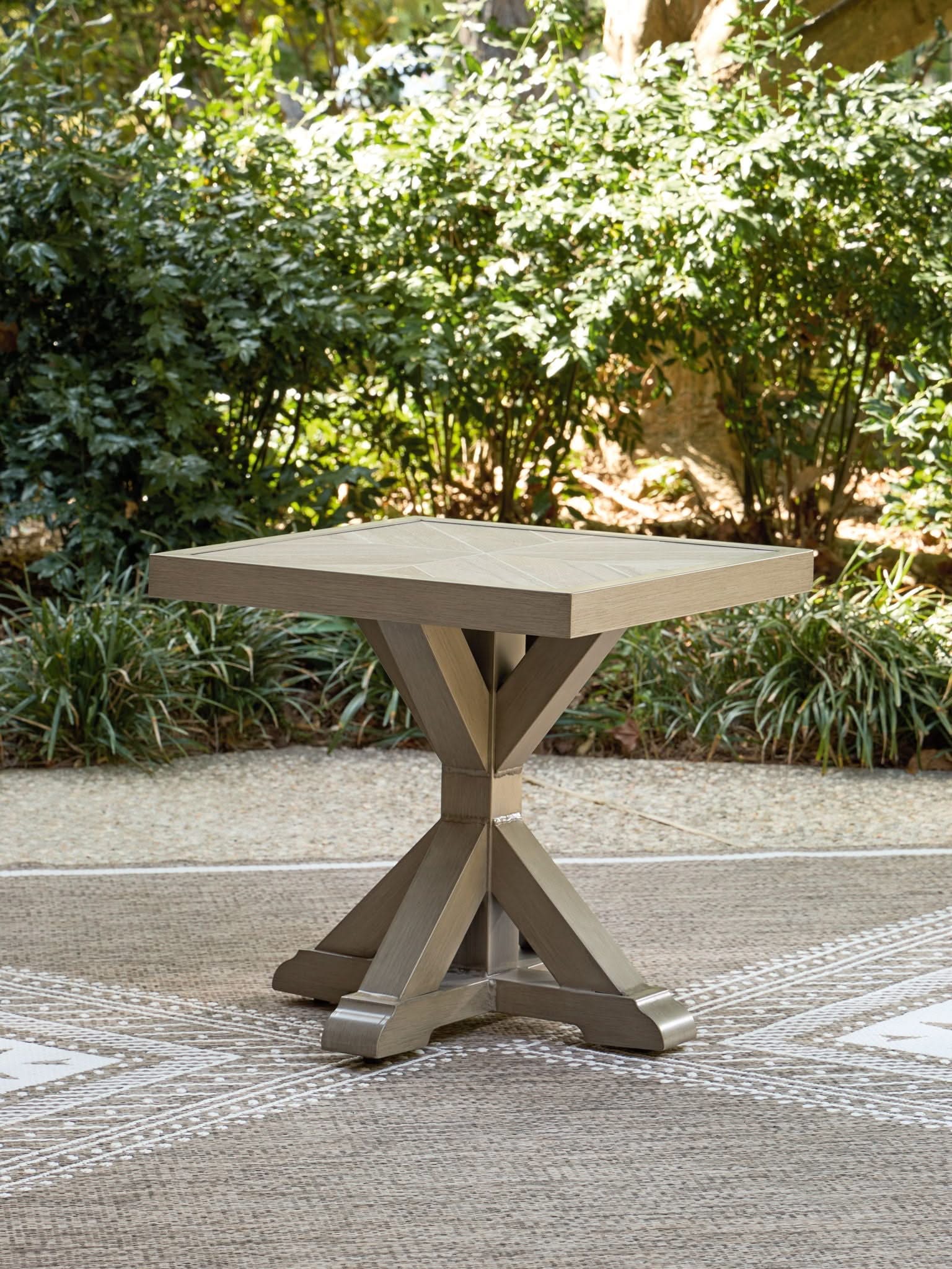 Laguna Heights - Square End Table - Beige - Image 3