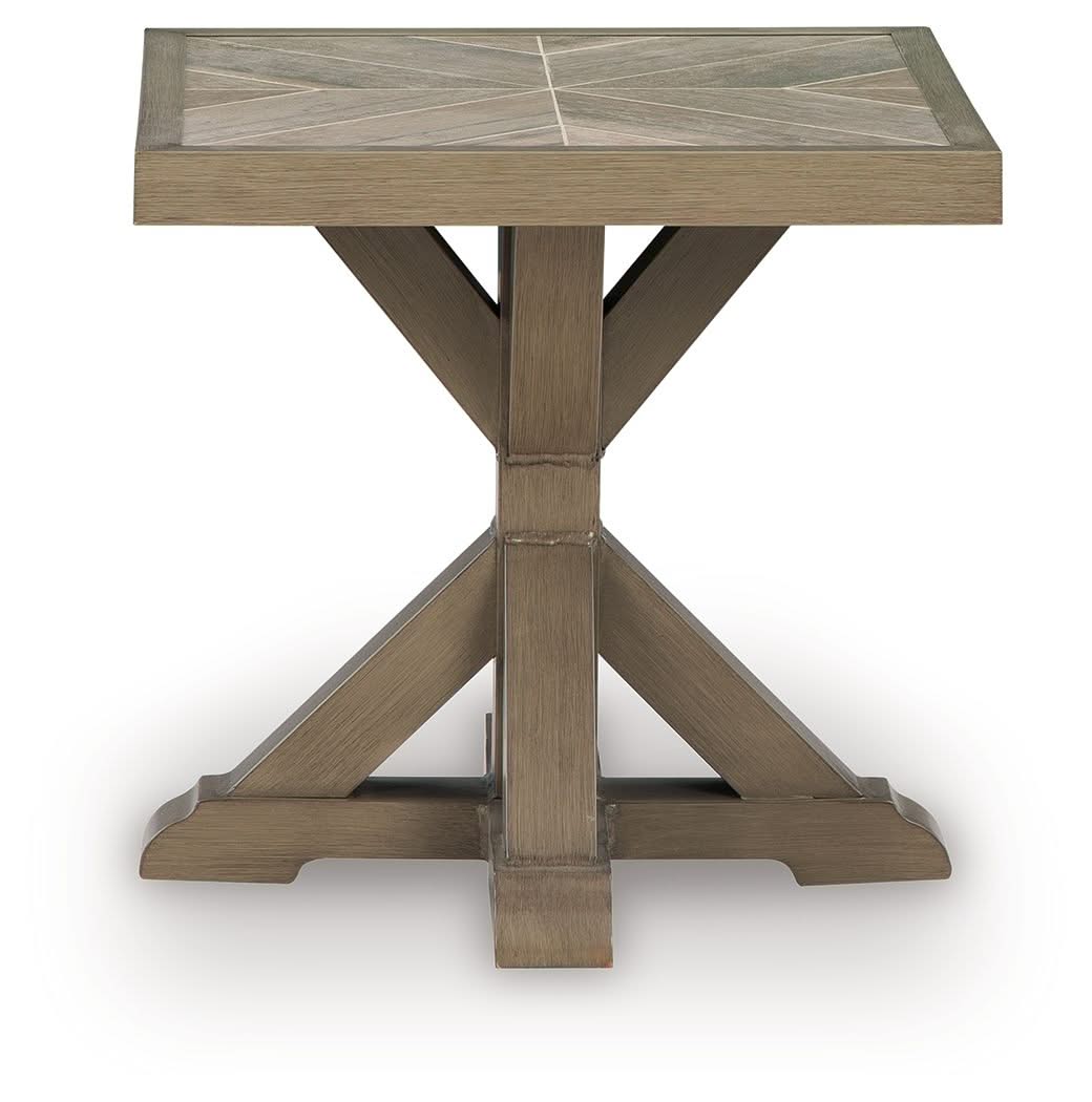 Laguna Heights - Square End Table - Beige - Image 4
