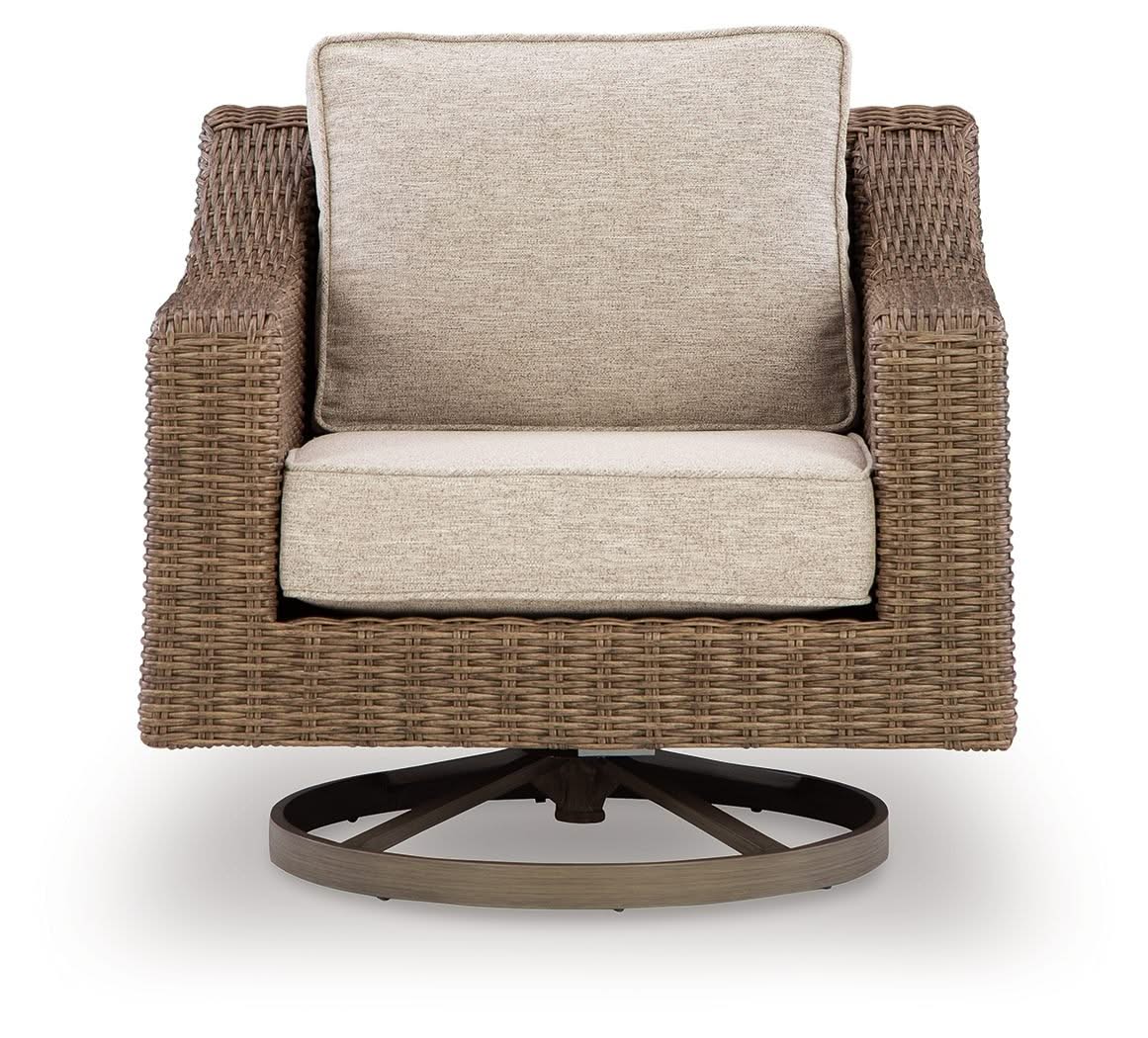 Laguna Heights - Swivel Lounge With Cushion - Beige - Image 3