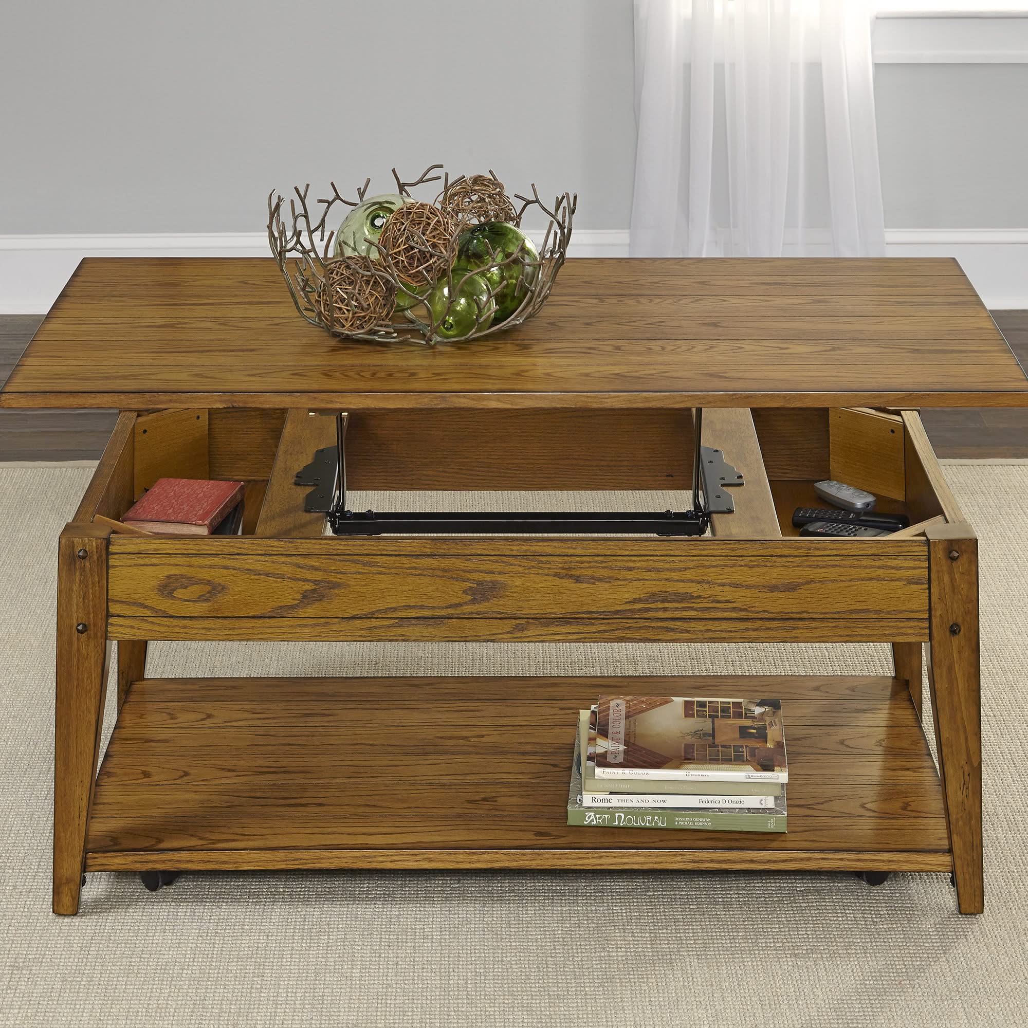 Lake House - Lift Top Cocktail Table - Image 4