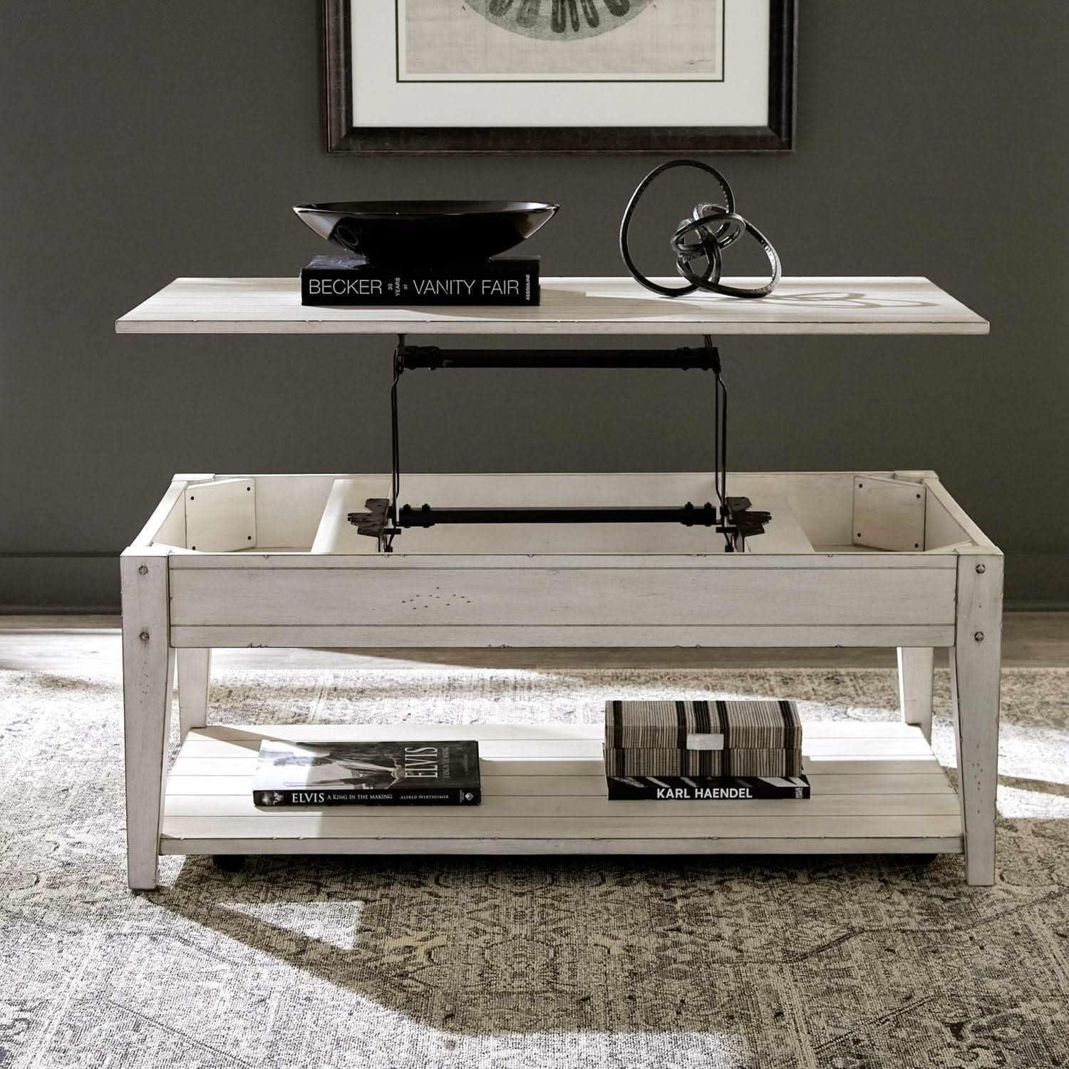 Lake House - Lift Top Cocktail Table - Image 5