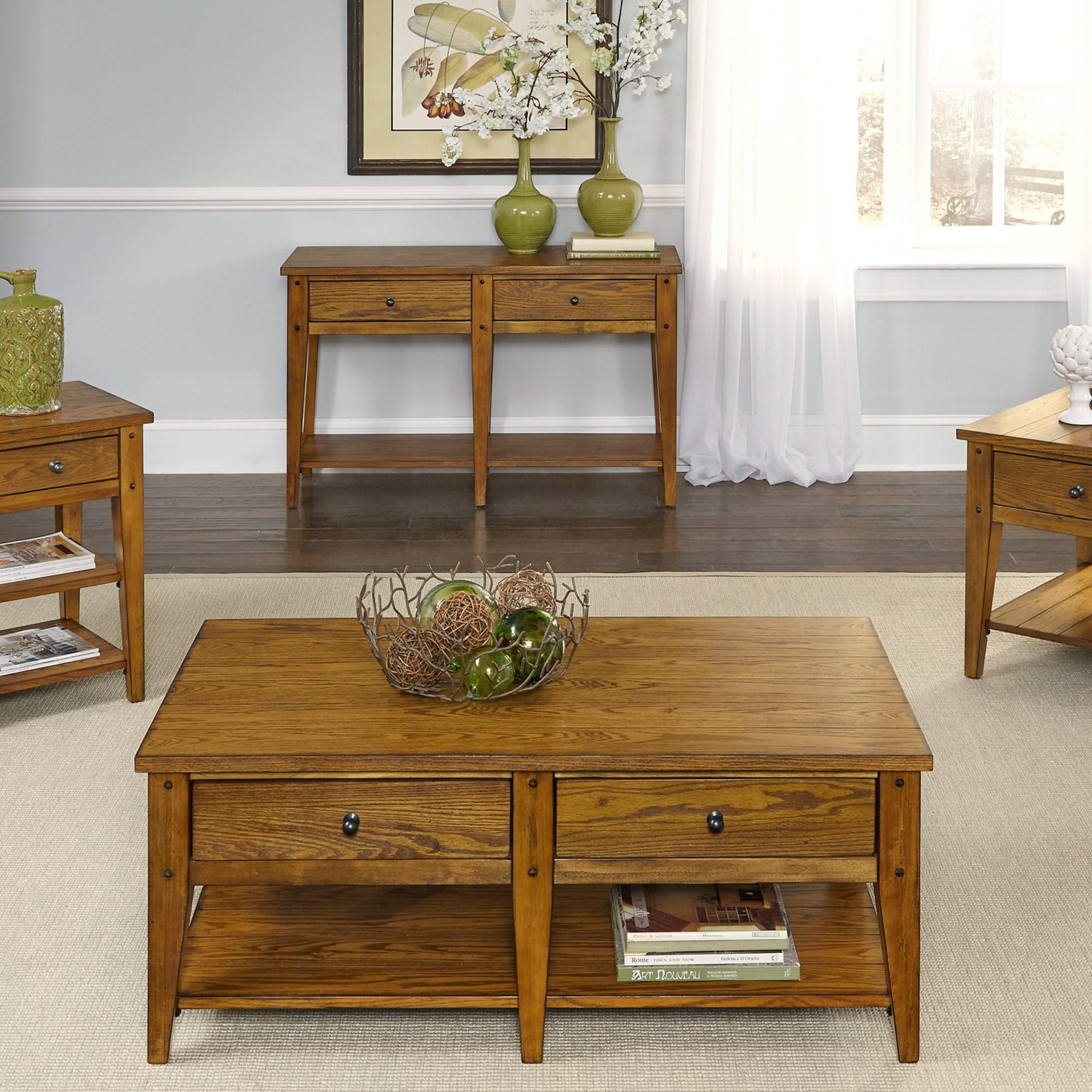 Lake House - Square Lamp Table - Image 5