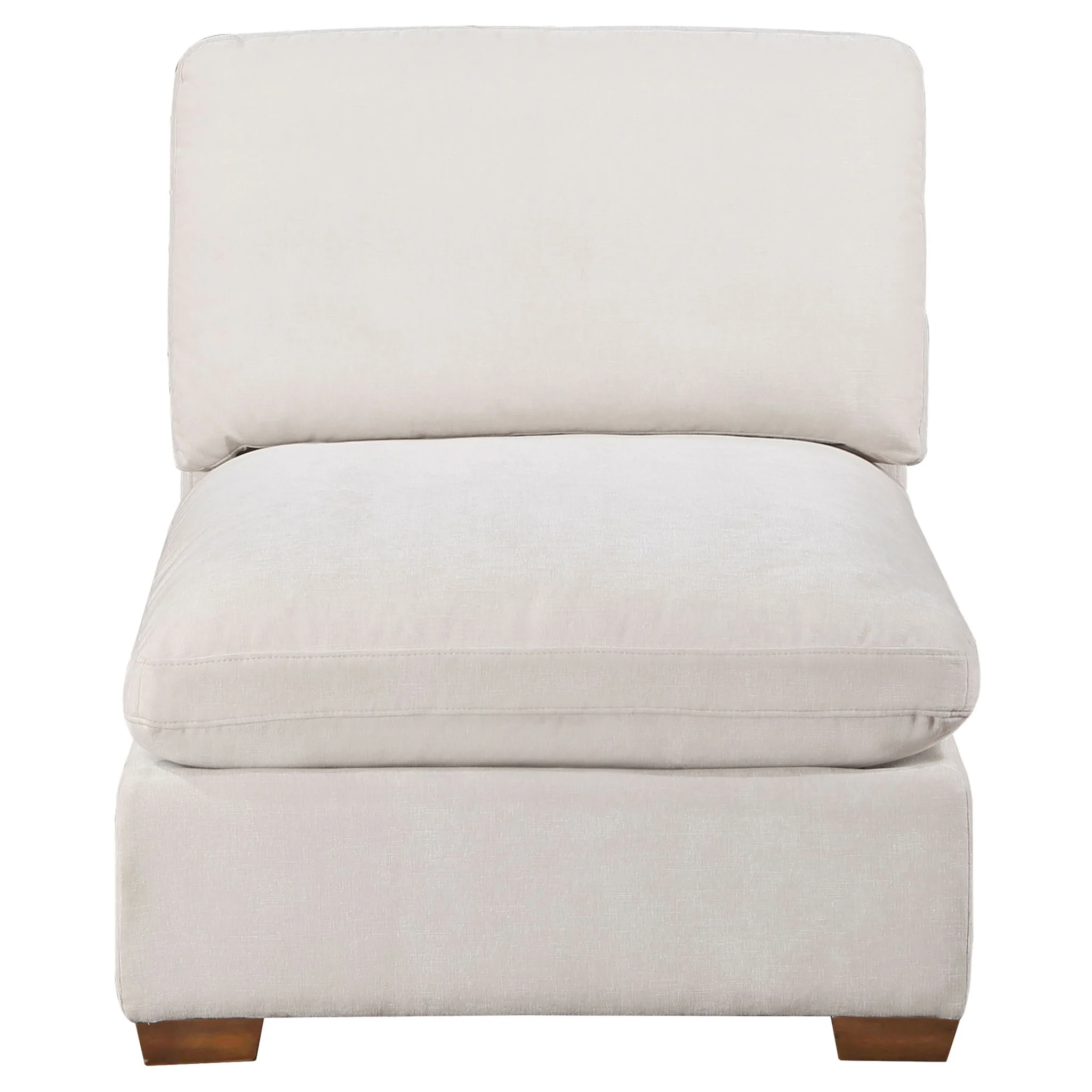 Lakeview Upholstered Armless Chair Ivory - Image 4