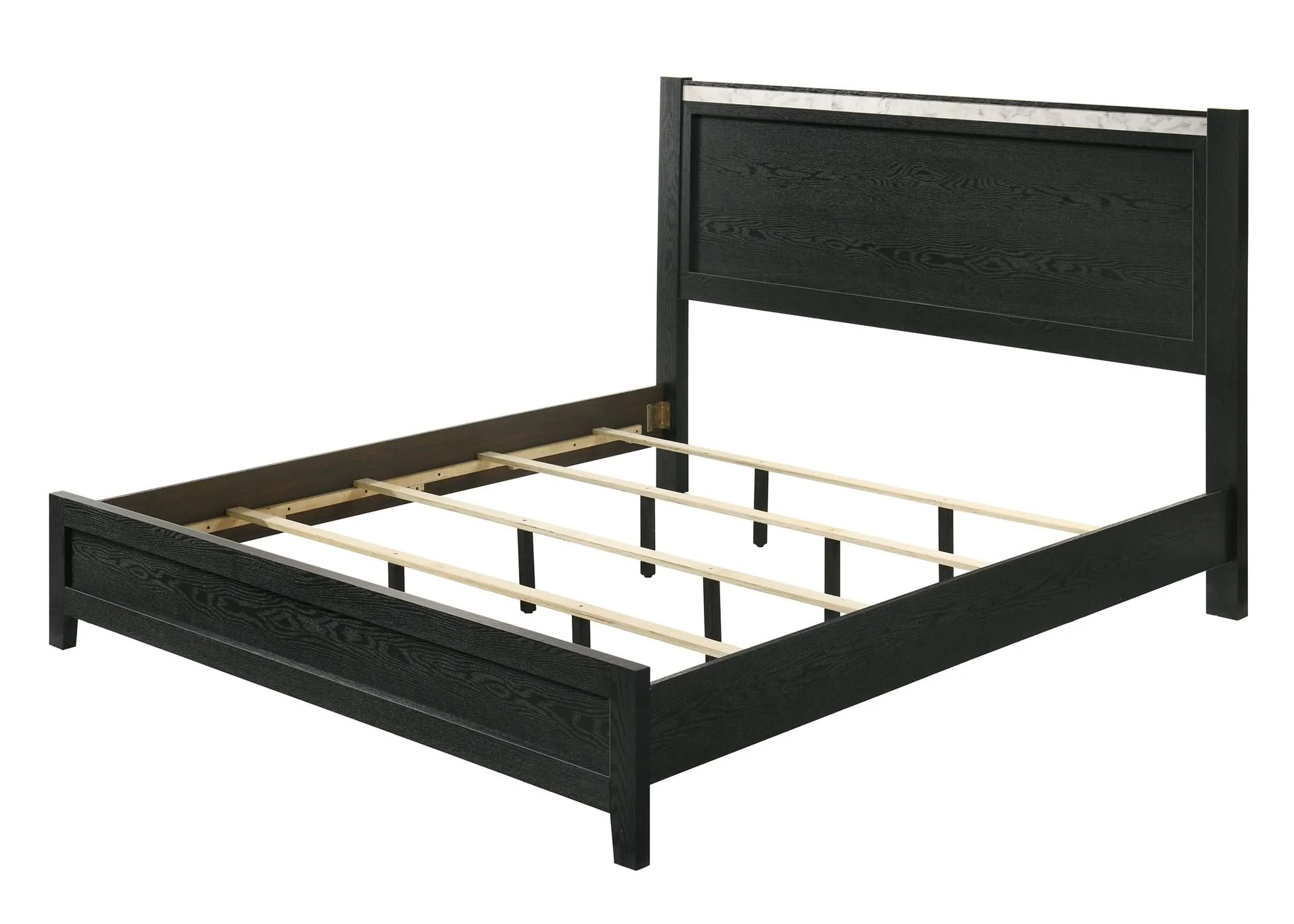 Lamar - King 5 Piece Bedroom Set - Black - Image 4