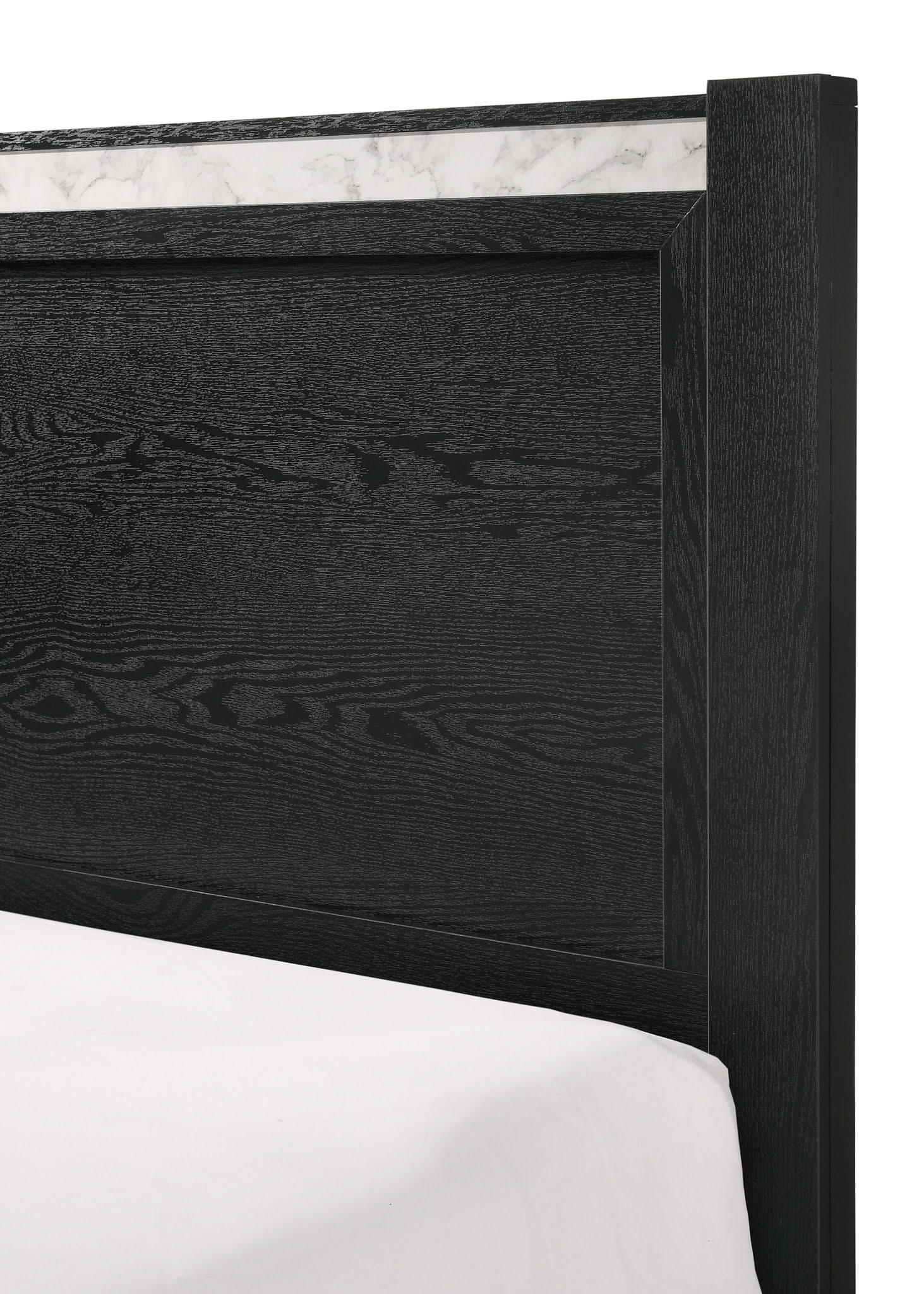 Lamar - Queen 4 Piece Bedroom Set - Black - Image 2