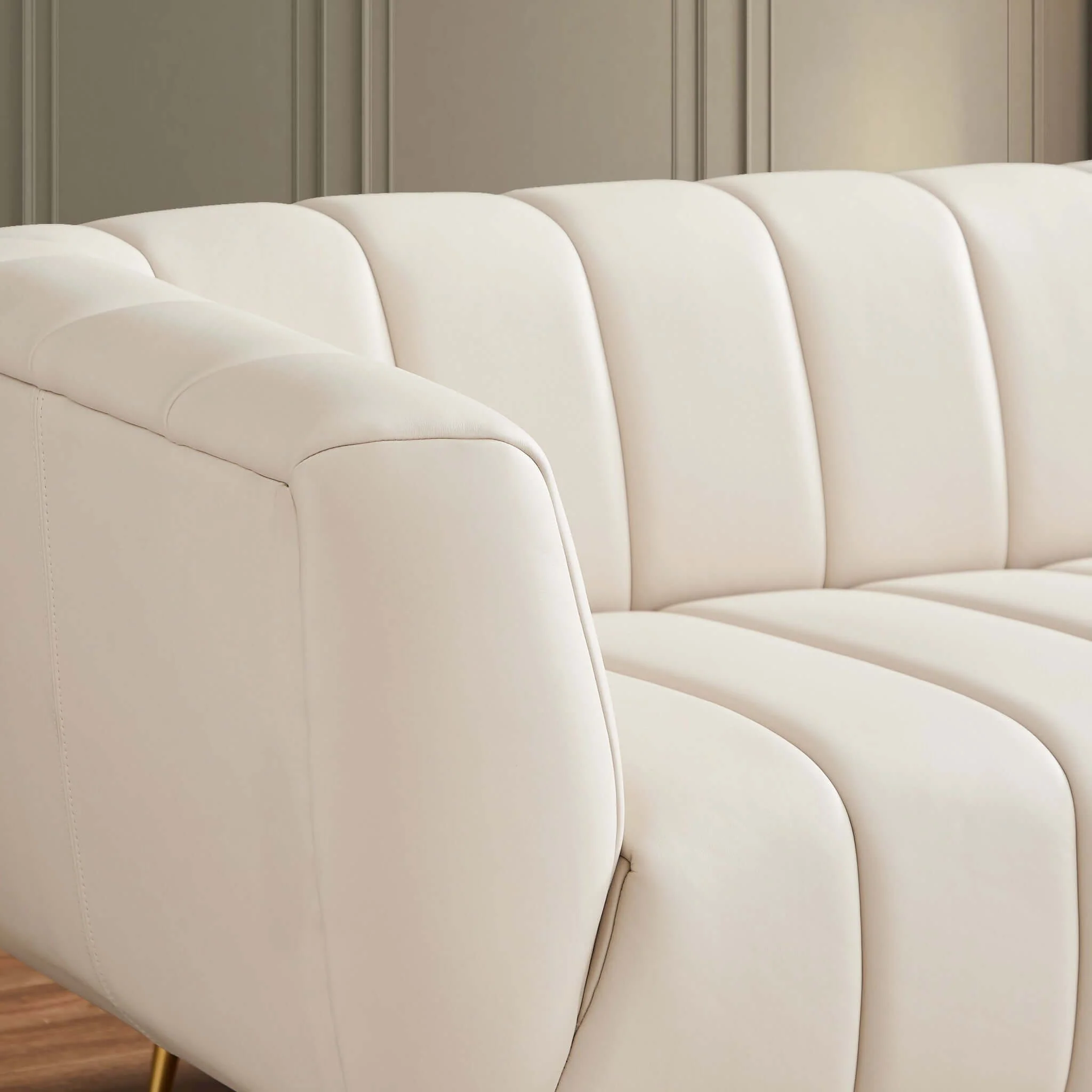 Lamattina - Genuine Italian Channel Tufted Sofa - Image 4