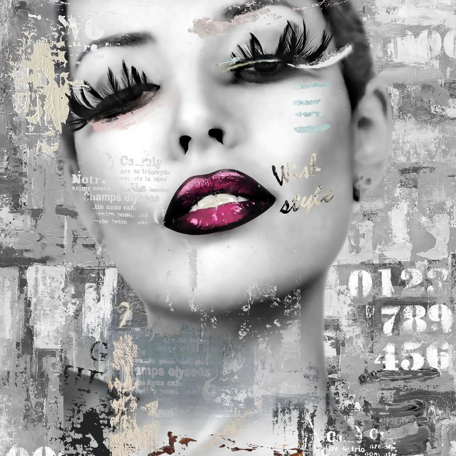LASHES & LIPS TEMPERED GLASS