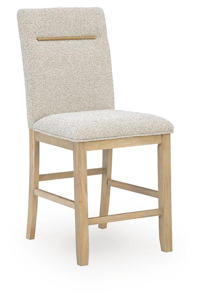 Lasinger - Upholstered Barstool (Set of 2) - Light Brown - Image 2