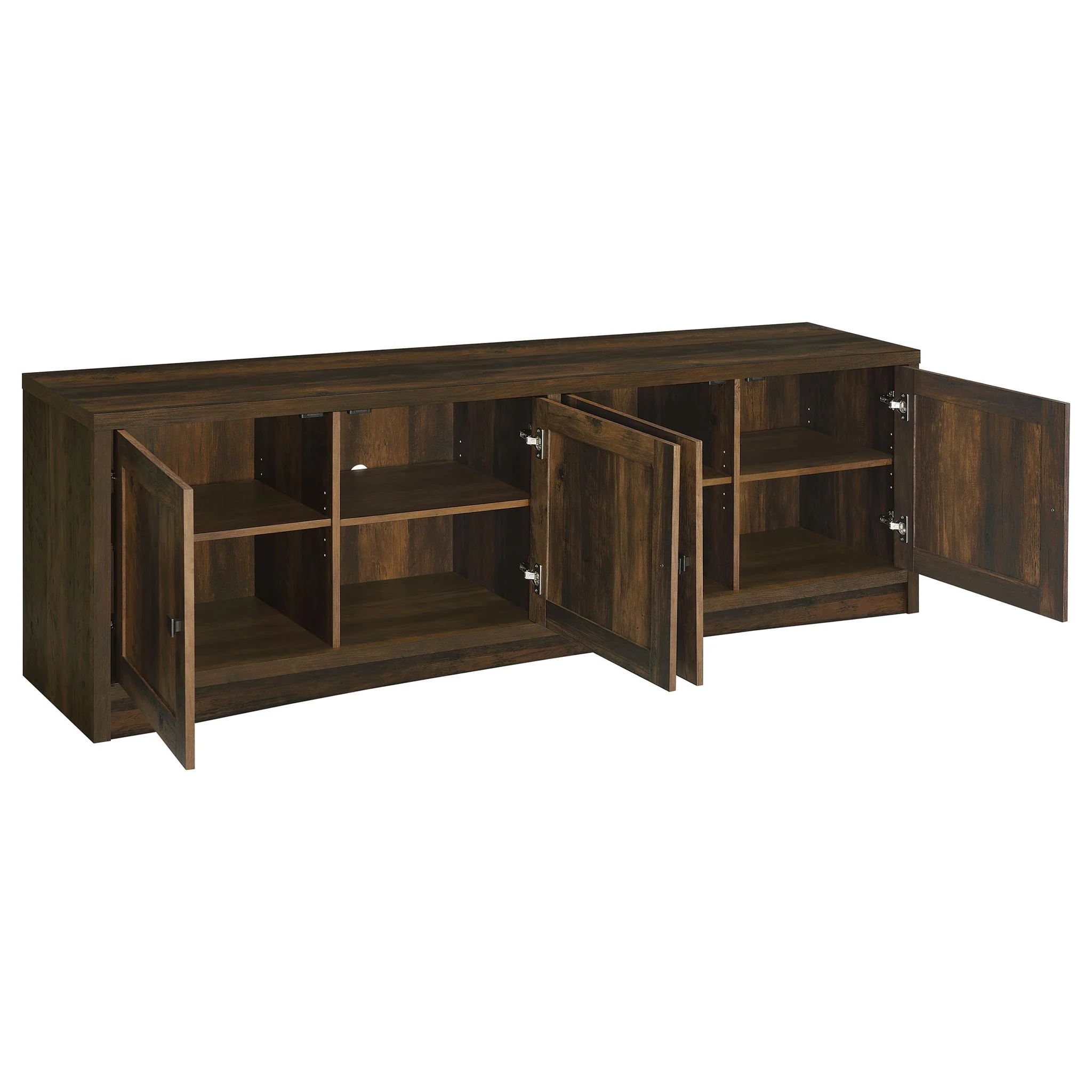 Laughlin 3-piece Entertainment Center TV Stand Dark Pine - Image 3
