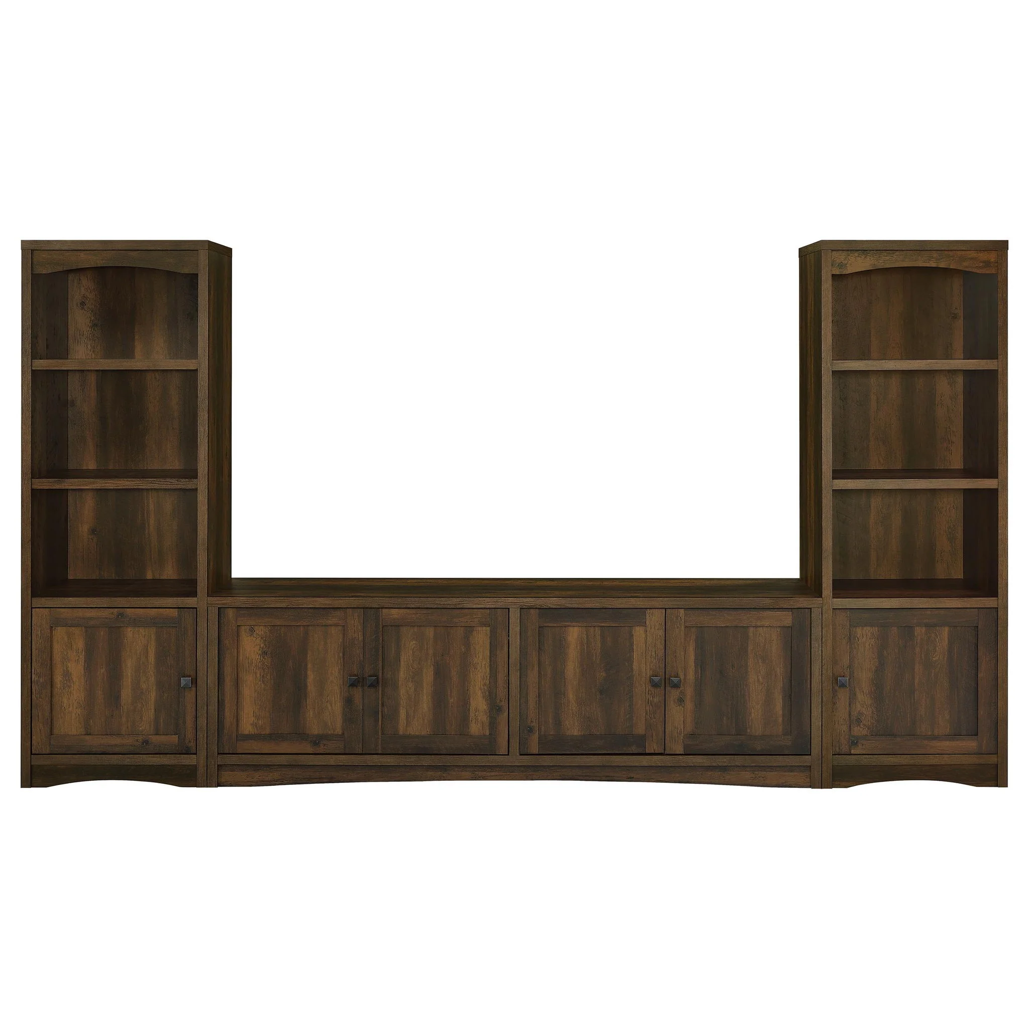 Laughlin 3-piece Entertainment Center TV Stand Dark Pine - Image 4