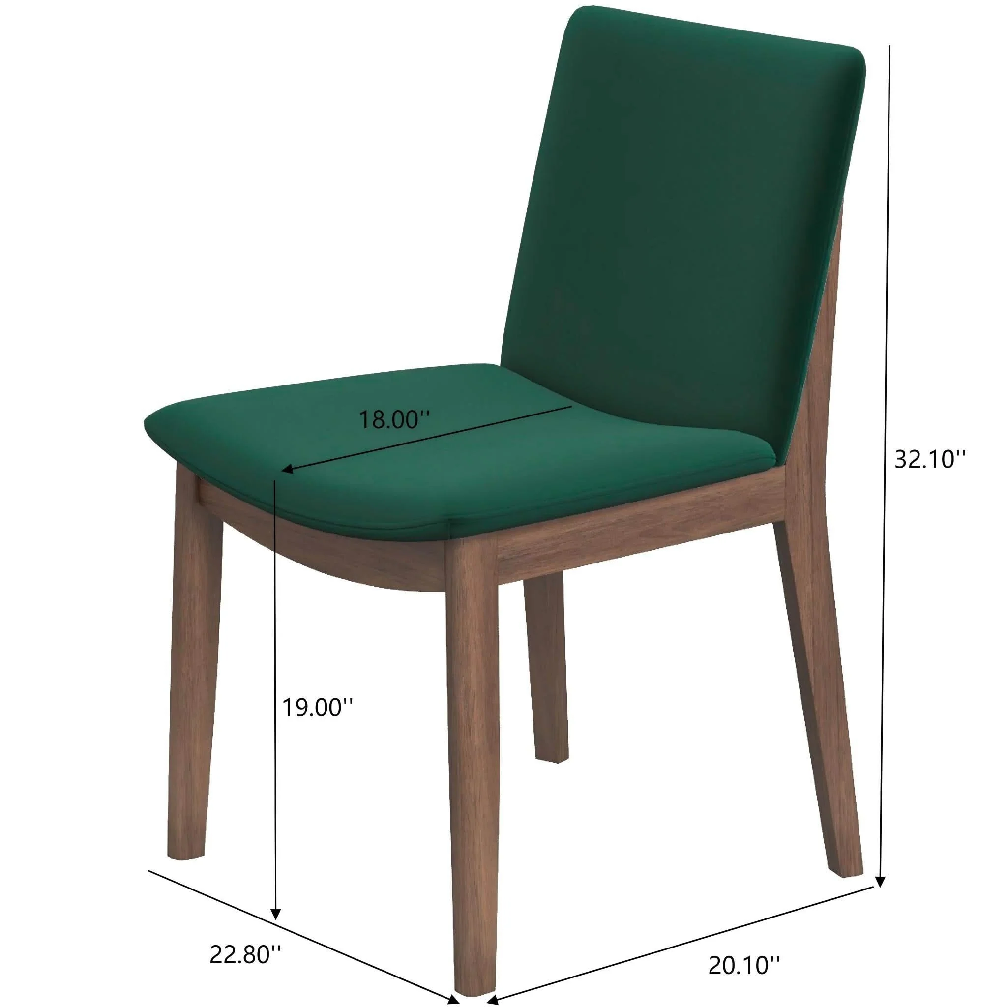 Laura - Mid-Century Modern Solid Wood Dining Chair (Set of 2) - Image 10