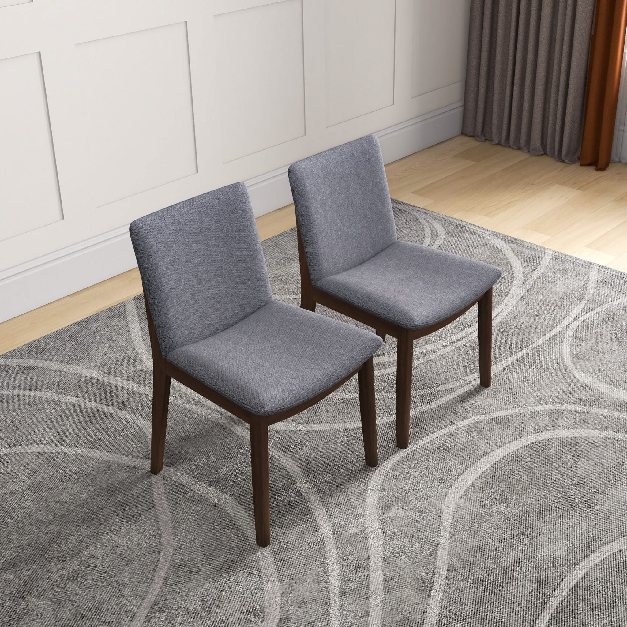 Laura - Mid-Century Modern Solid Wood Dining Chair (Set of 2) - Image 19