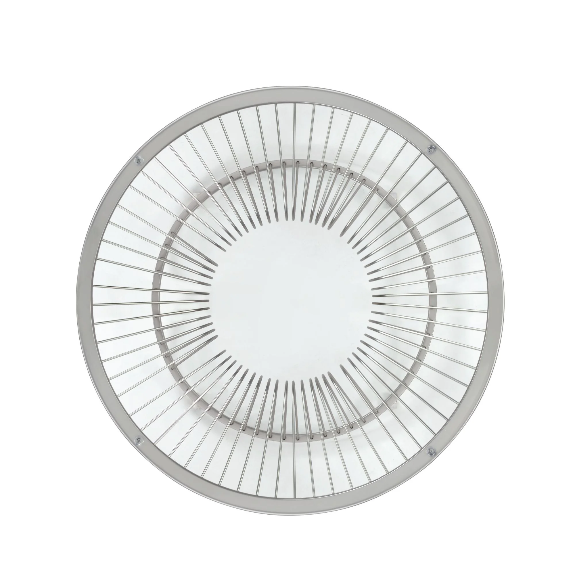 Lavinia - Chrome End Table - White - Image 3