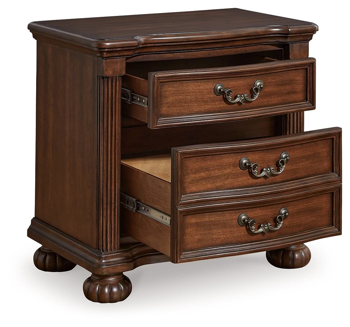 Lavinton - Three Drawer Night Stand - Brown - Image 2