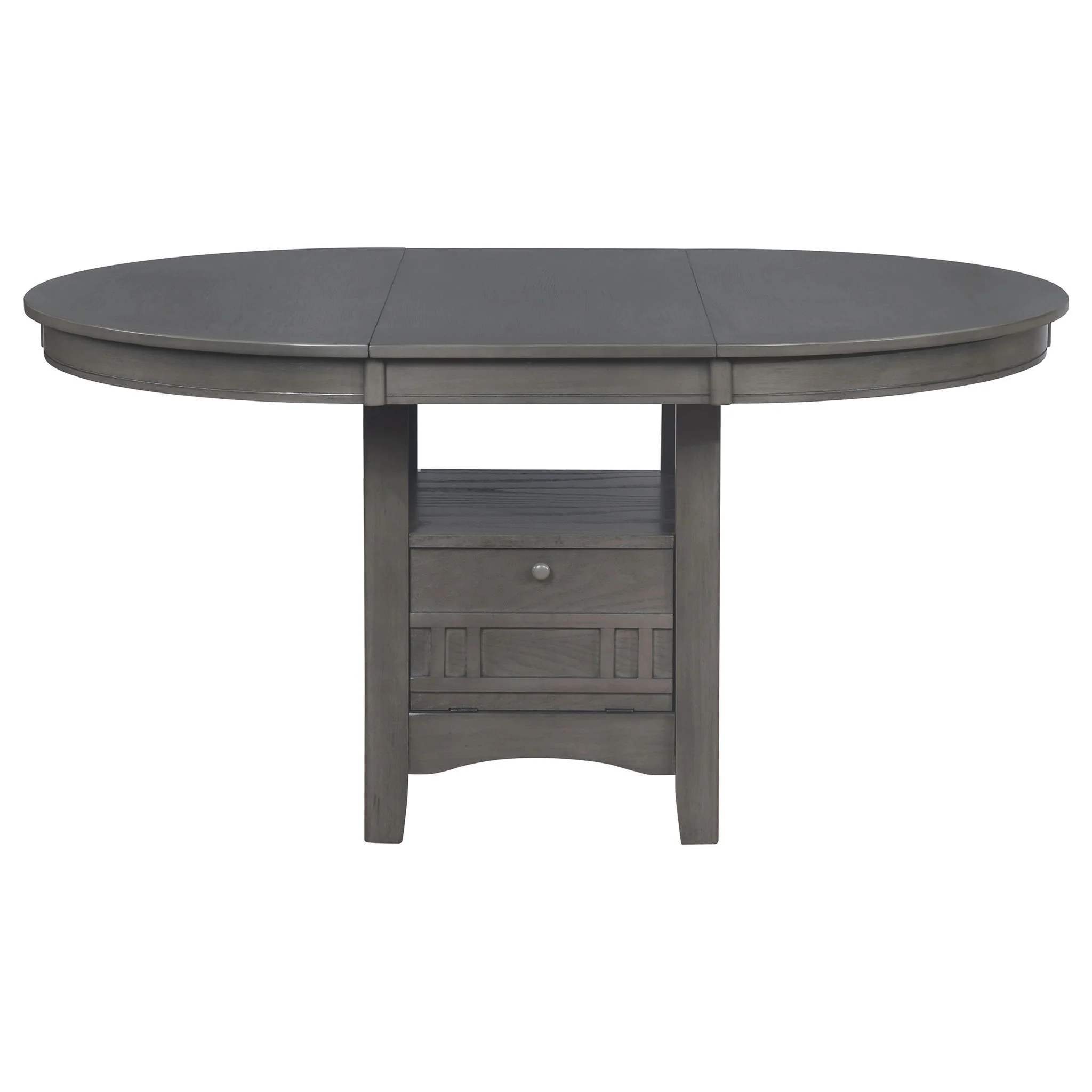 Lavon 5-piece Oval Extension Leaf Dining Set Medium Grey - Image 3