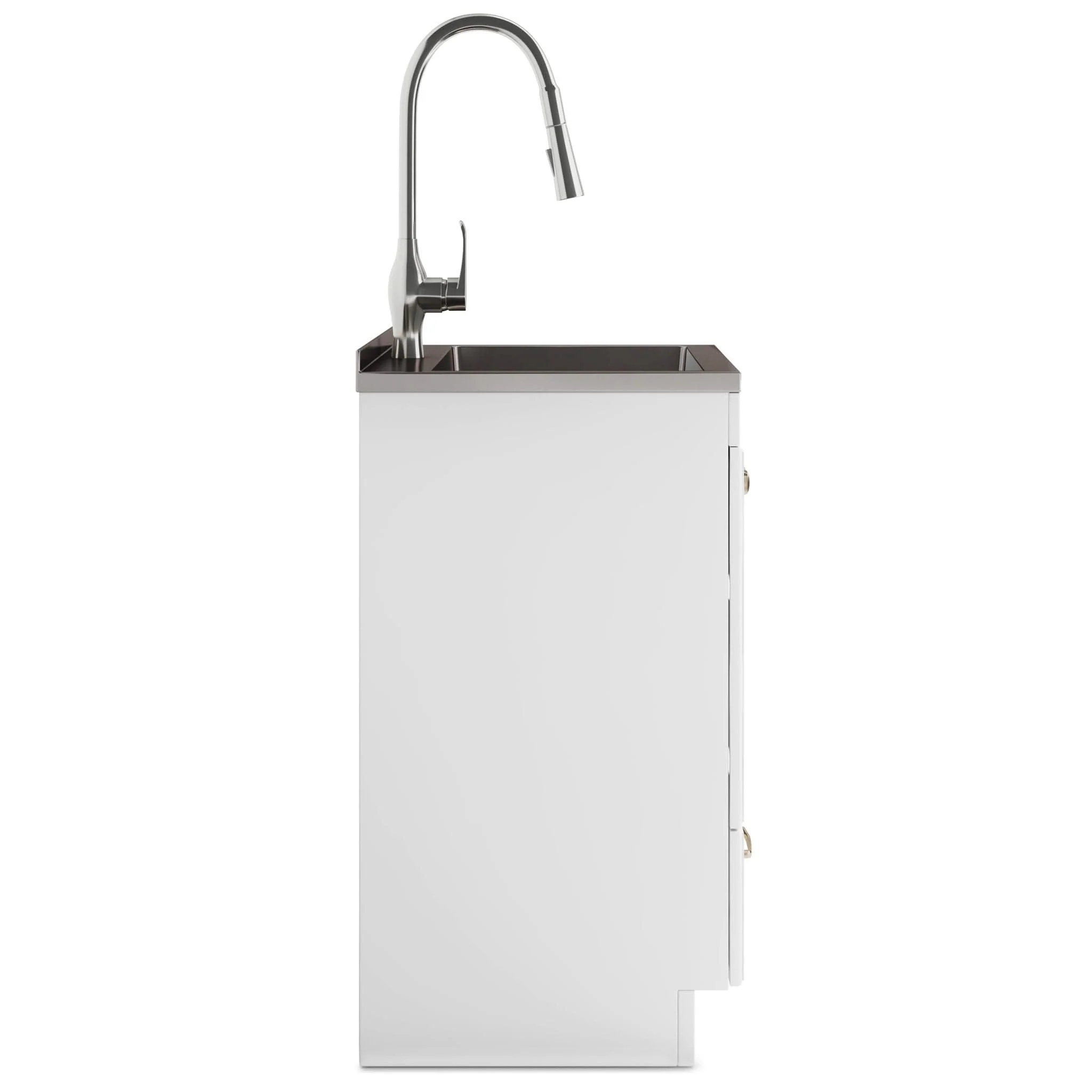 Lawrence - Laundry Cabinet With Faucet And Stainless Steel Sink - Image 5