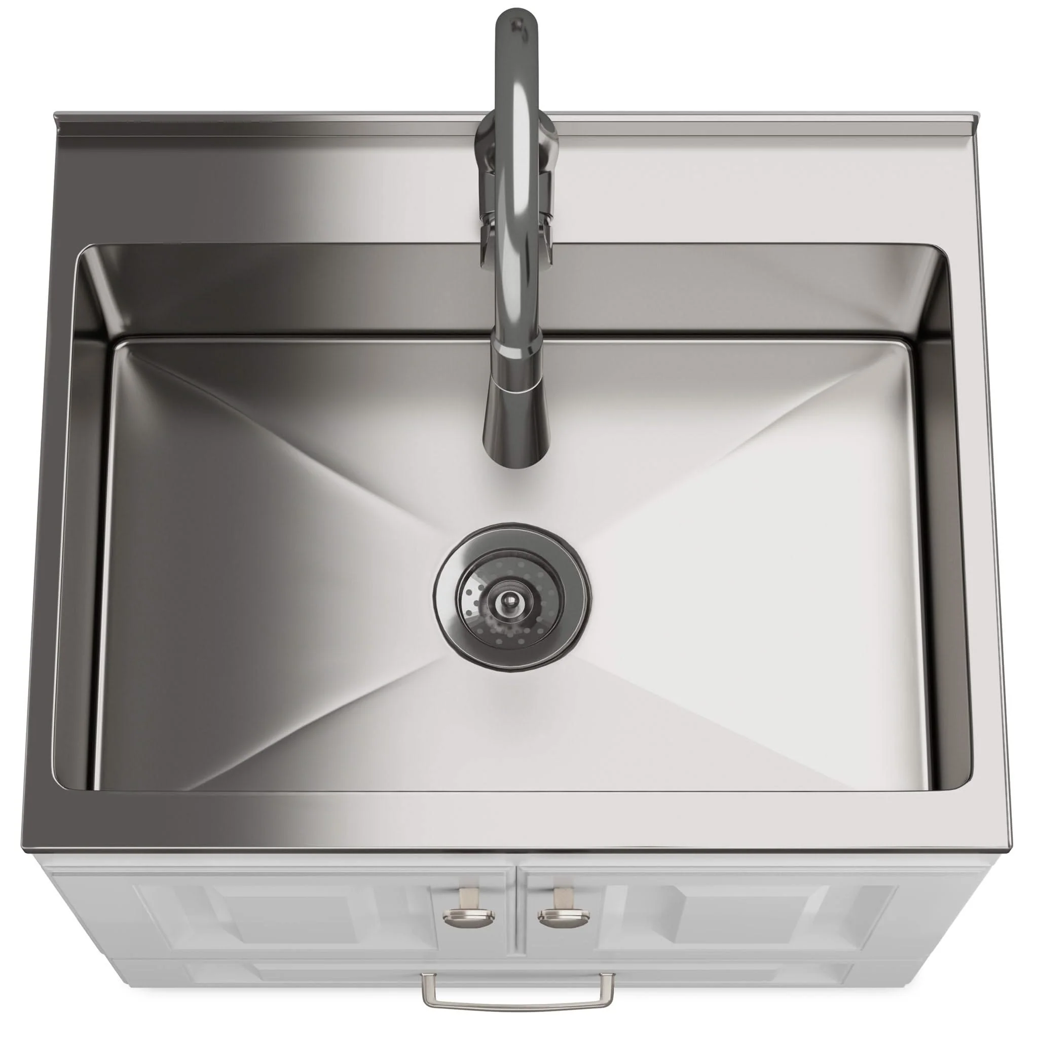 Lawrence - Laundry Cabinet With Faucet And Stainless Steel Sink - Image 6