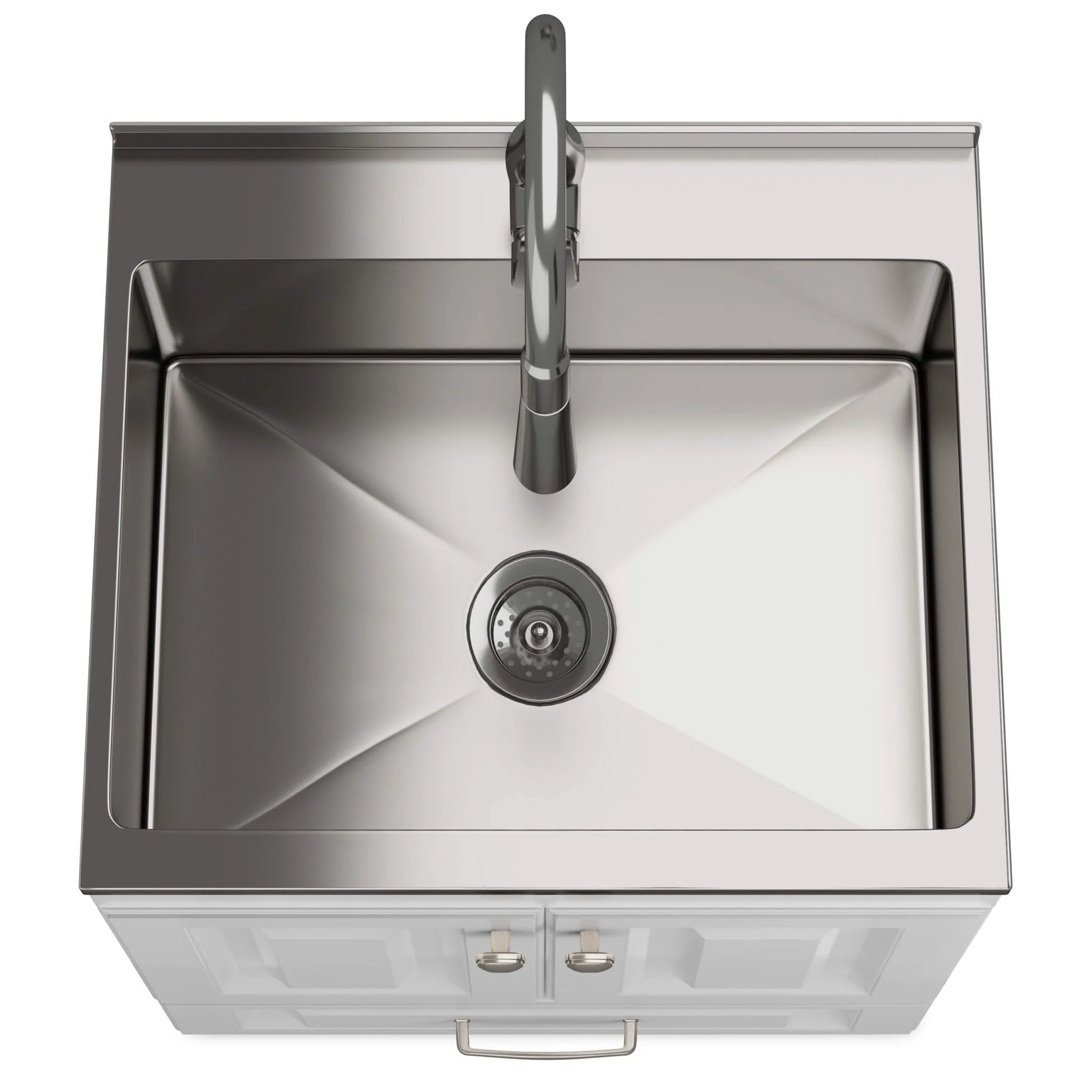 Lawrence - Laundry Cabinet With Faucet And Stainless Steel Sink - Image 7