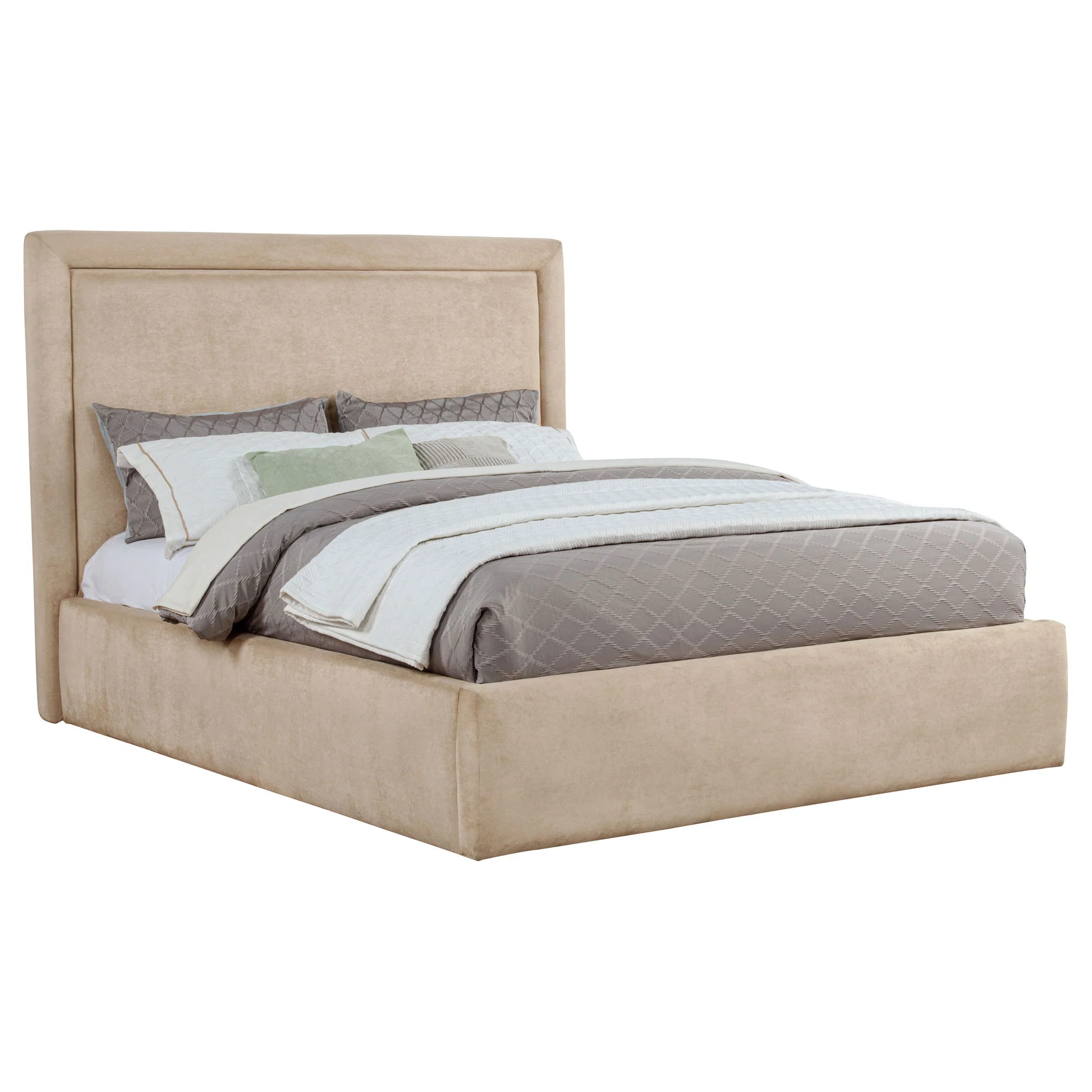Lawson 54-inch Upholstered Eastern King Platform Bed Saddle - Image 3